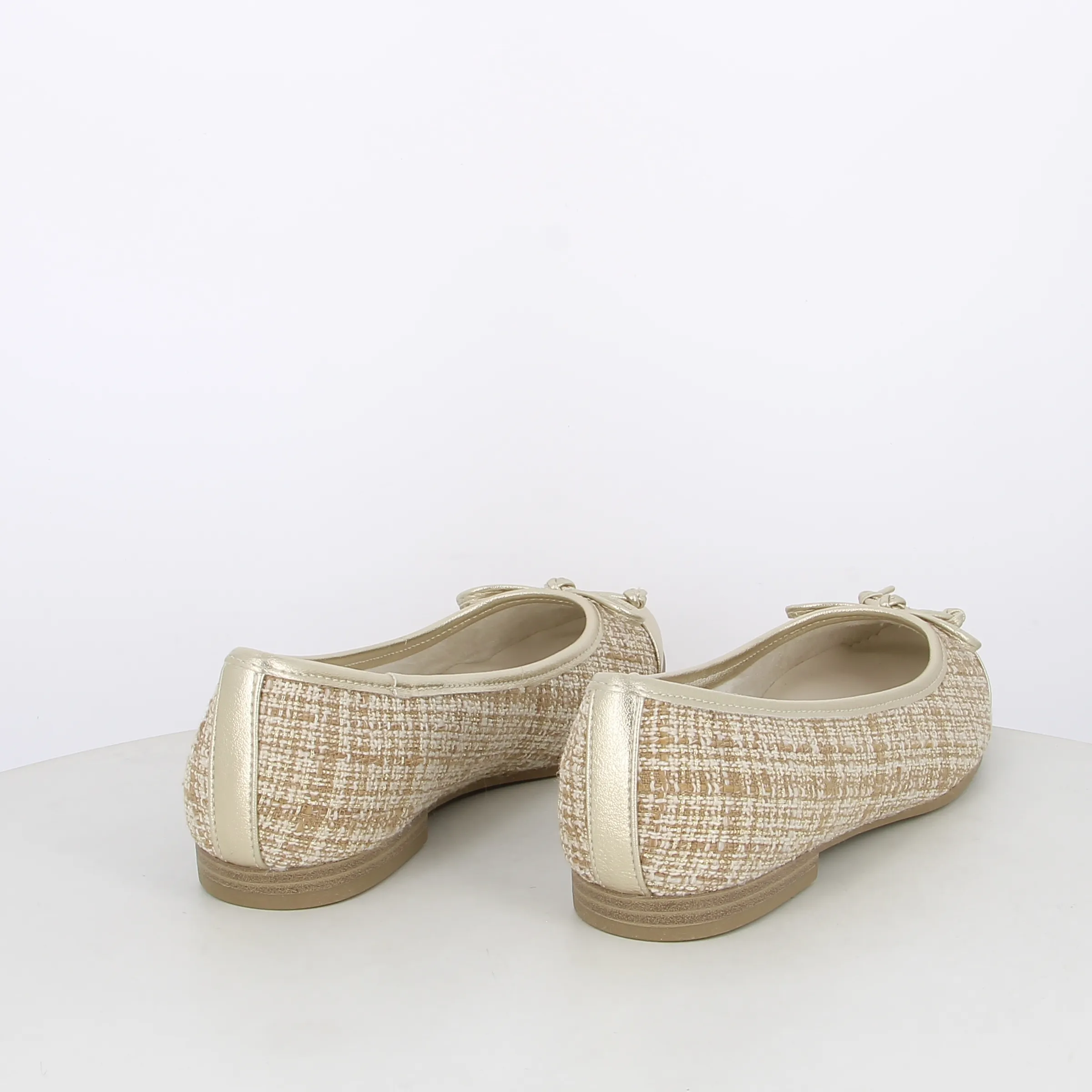 -----Marco Tozzi -----Ballerine da donna con dettaglio laminato ----