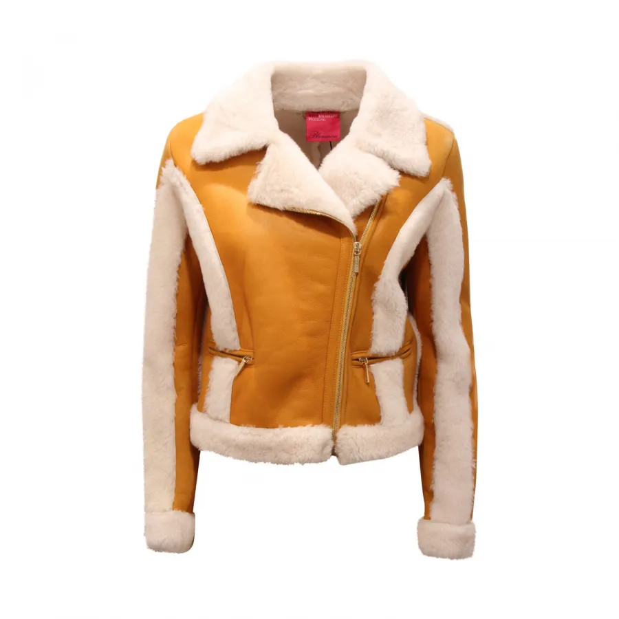 3209AV MONTONE DONNA BLUMARINE WOMAN SHEARLING JACKET