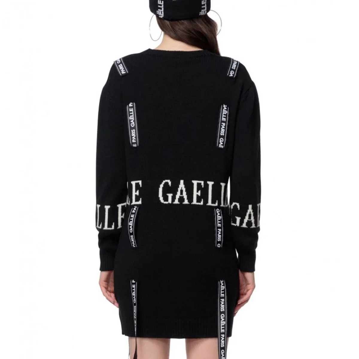 Abito Girocollo In Maglia, Nero