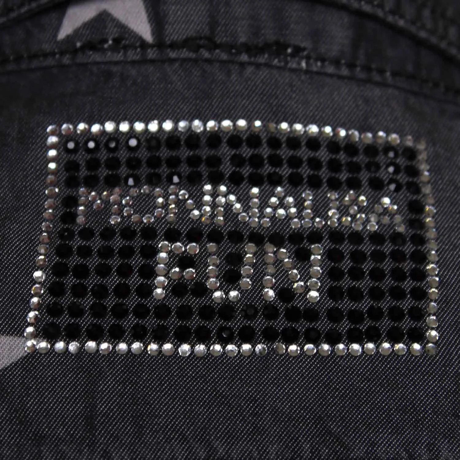Abito In Denim Nero Bambina