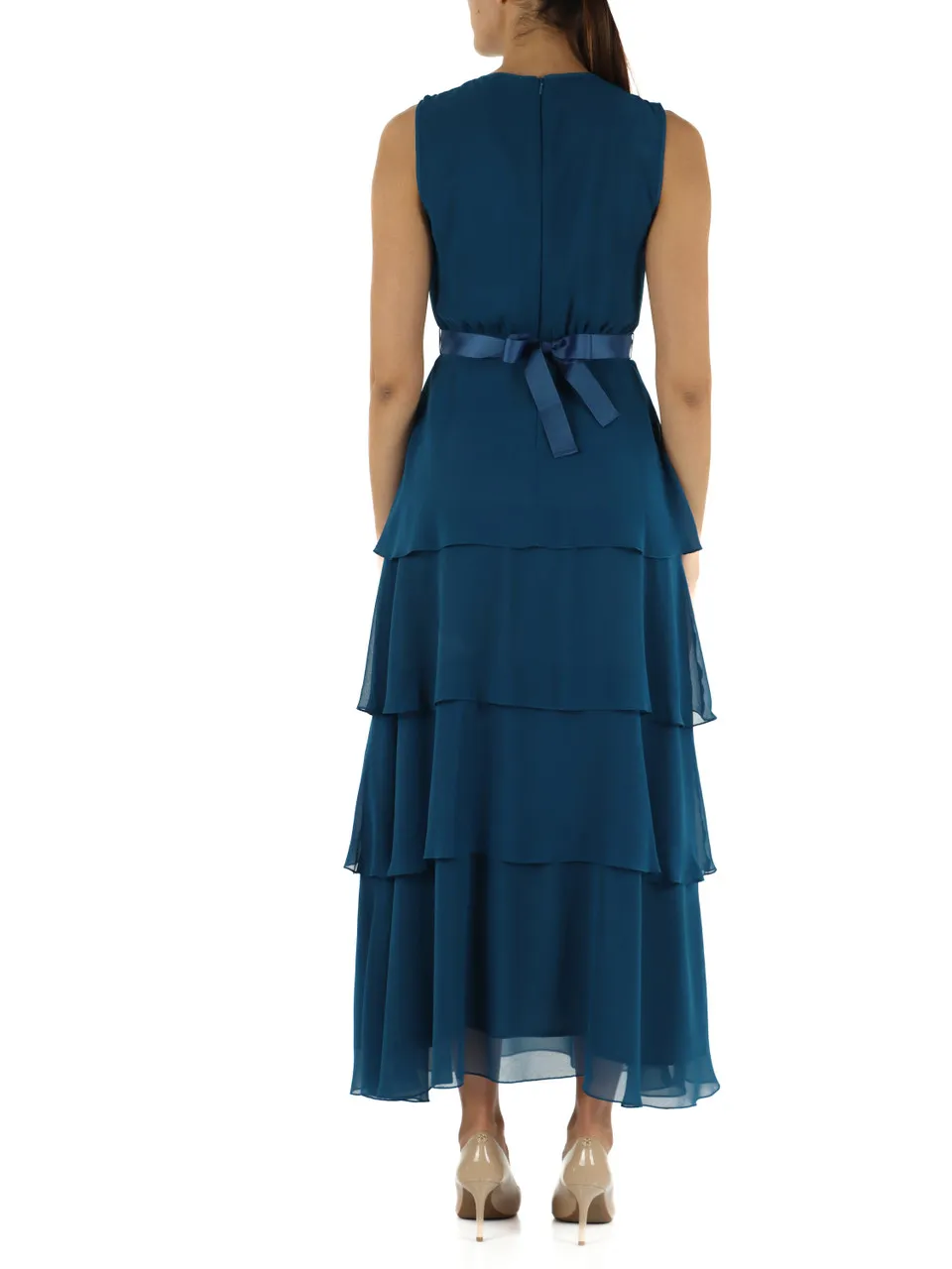 Abito lungo in georgette SPIDER