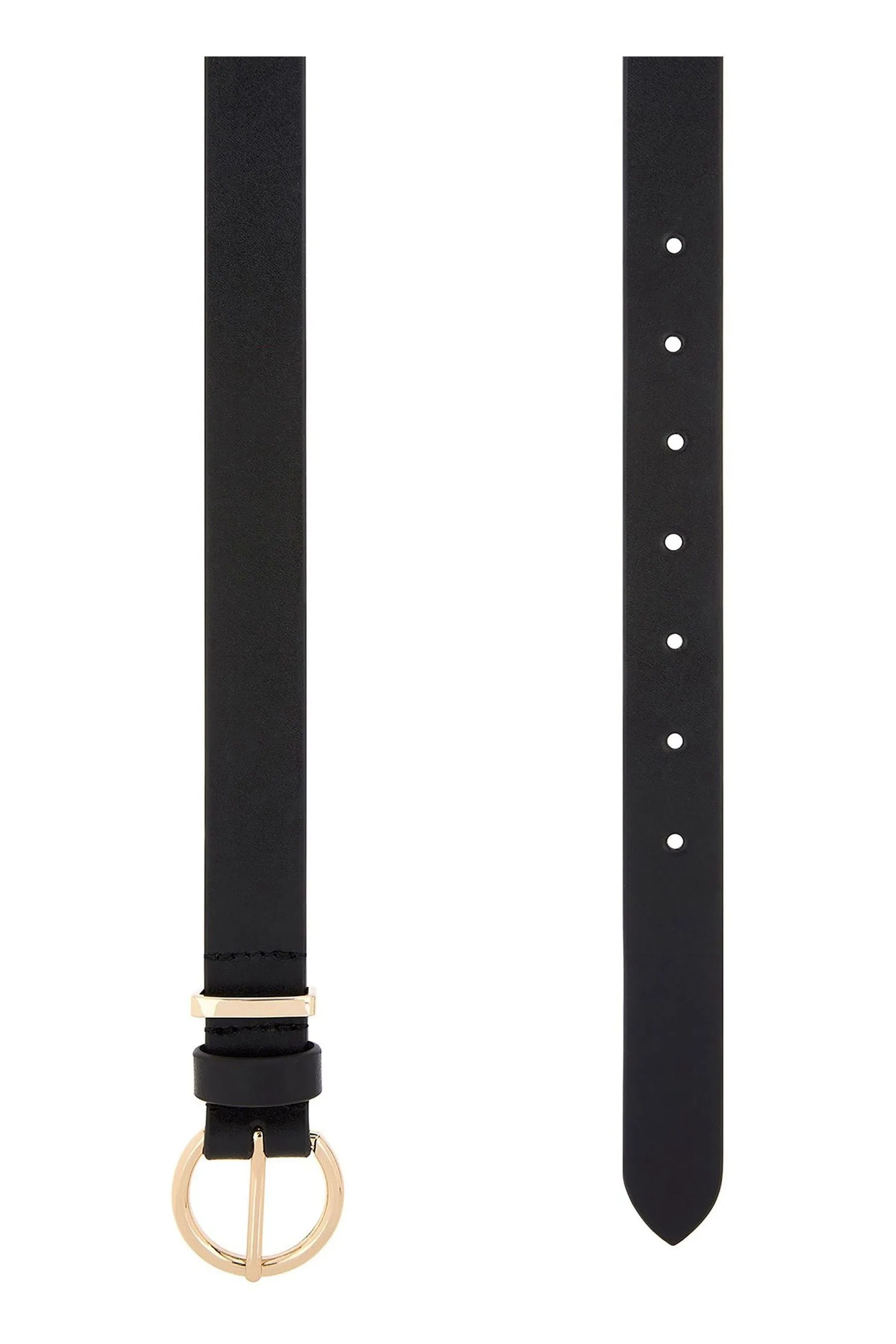 Accessorize - Cintura Jeans in pelle con fibbia rotonda