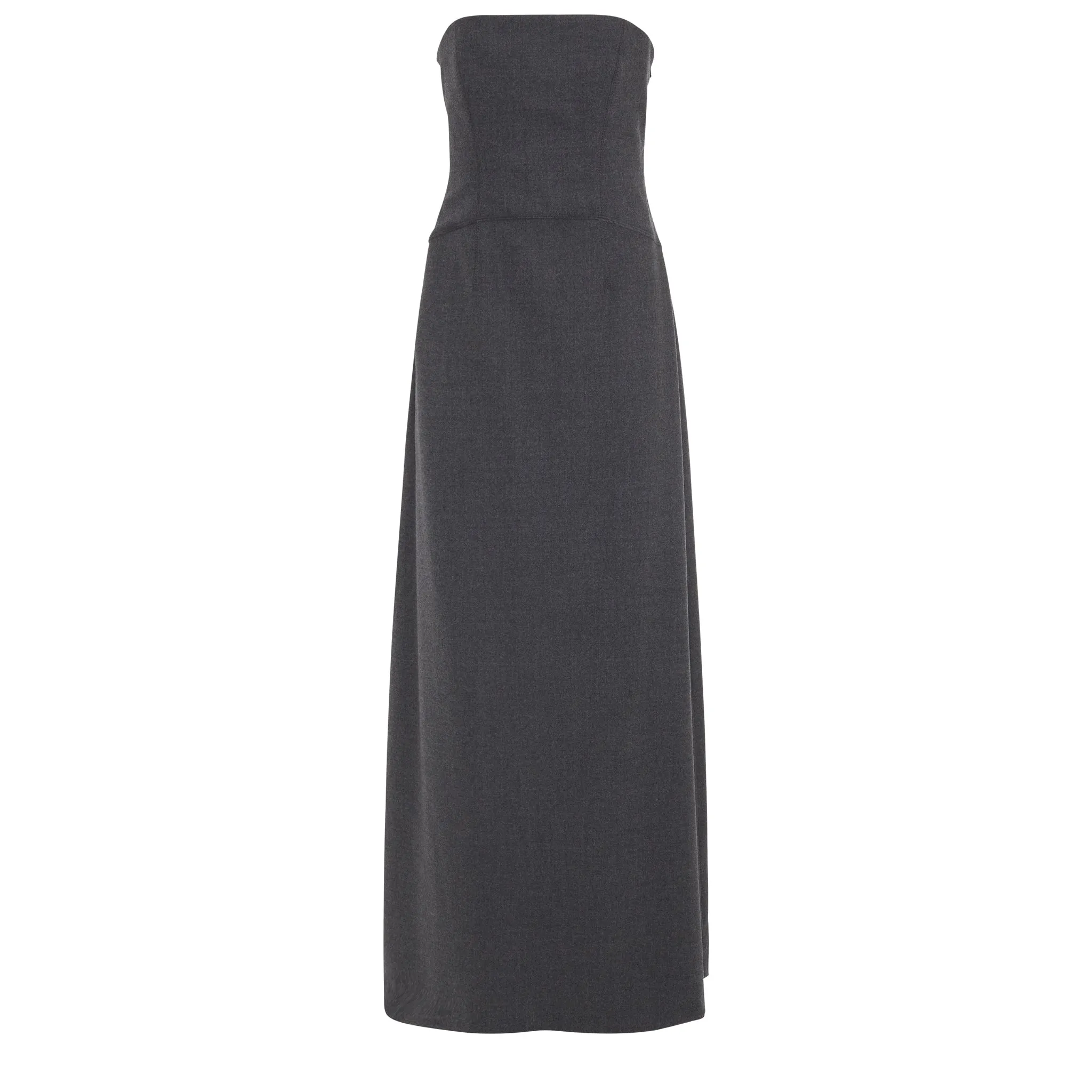 ALBERTA FERRETTI  Maxi abito in lana grigia