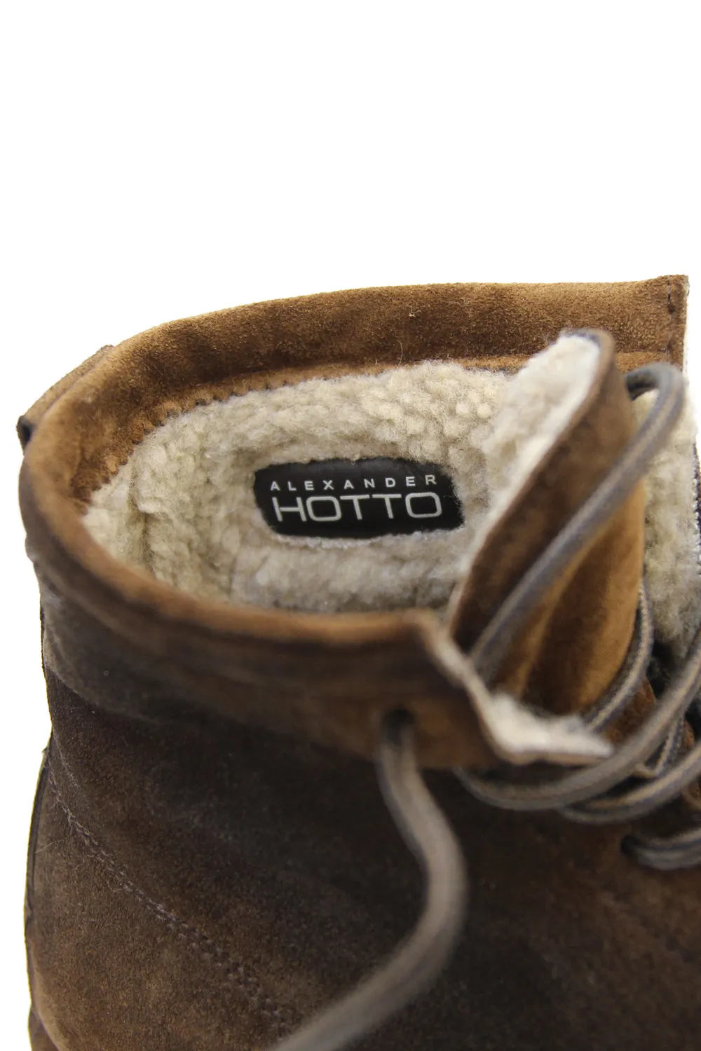 ALEXANDER HOTTO Scarpe stringate con pelliccia