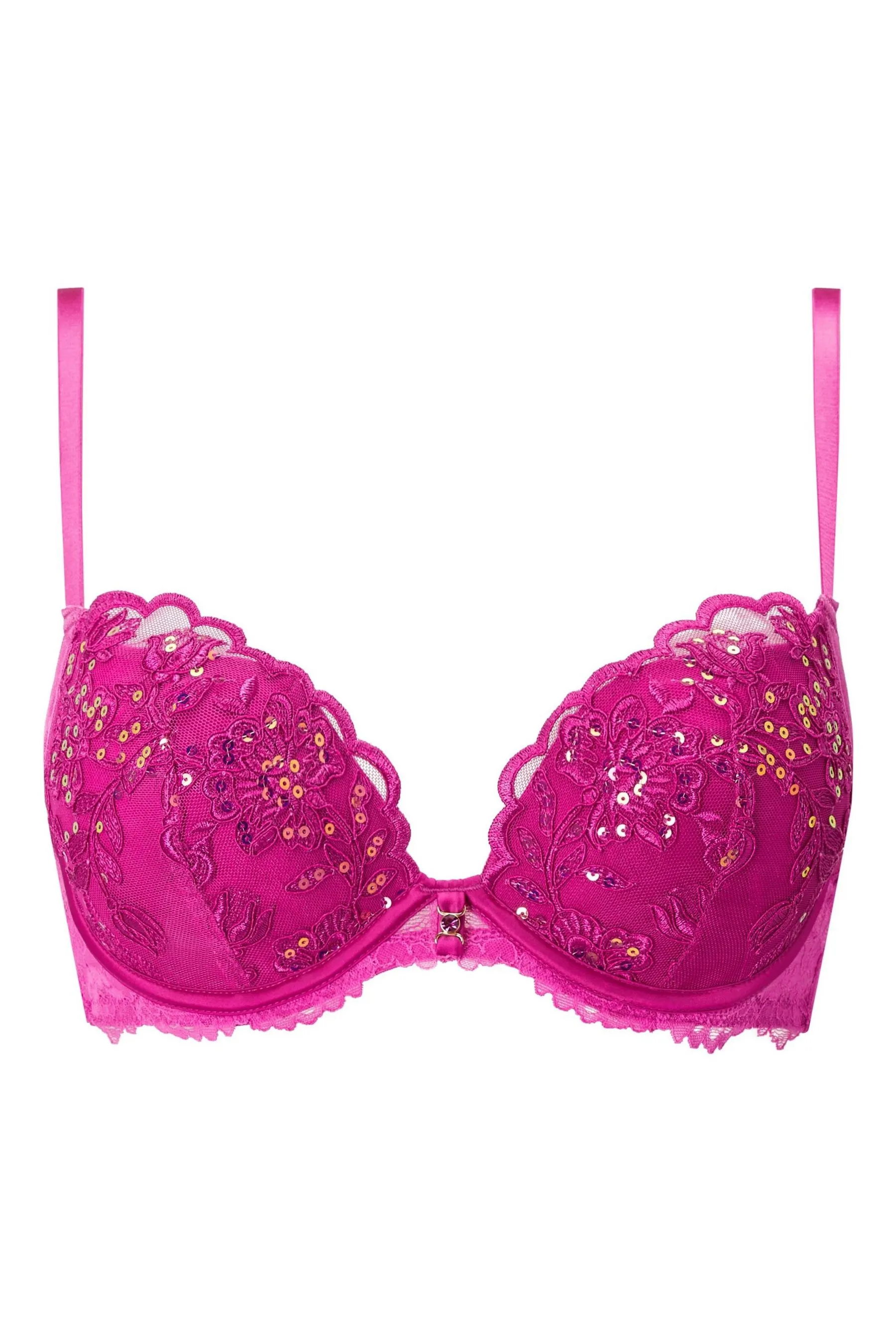 Ann Summers - Reggiseno imbottito ricamato con scollo profondo