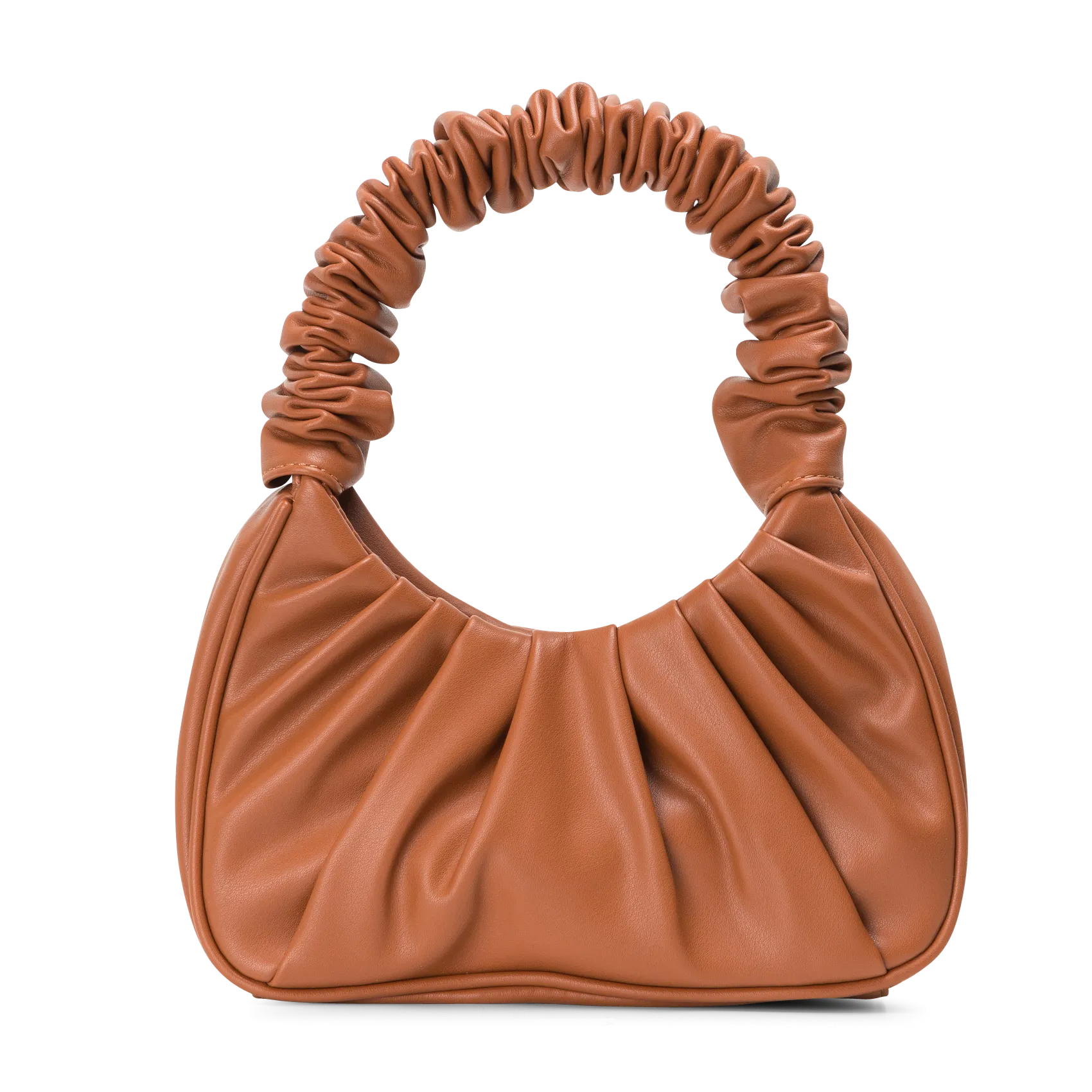  AU PRINTEMPS PARIS   Borsa a mano plissettata | Marrone