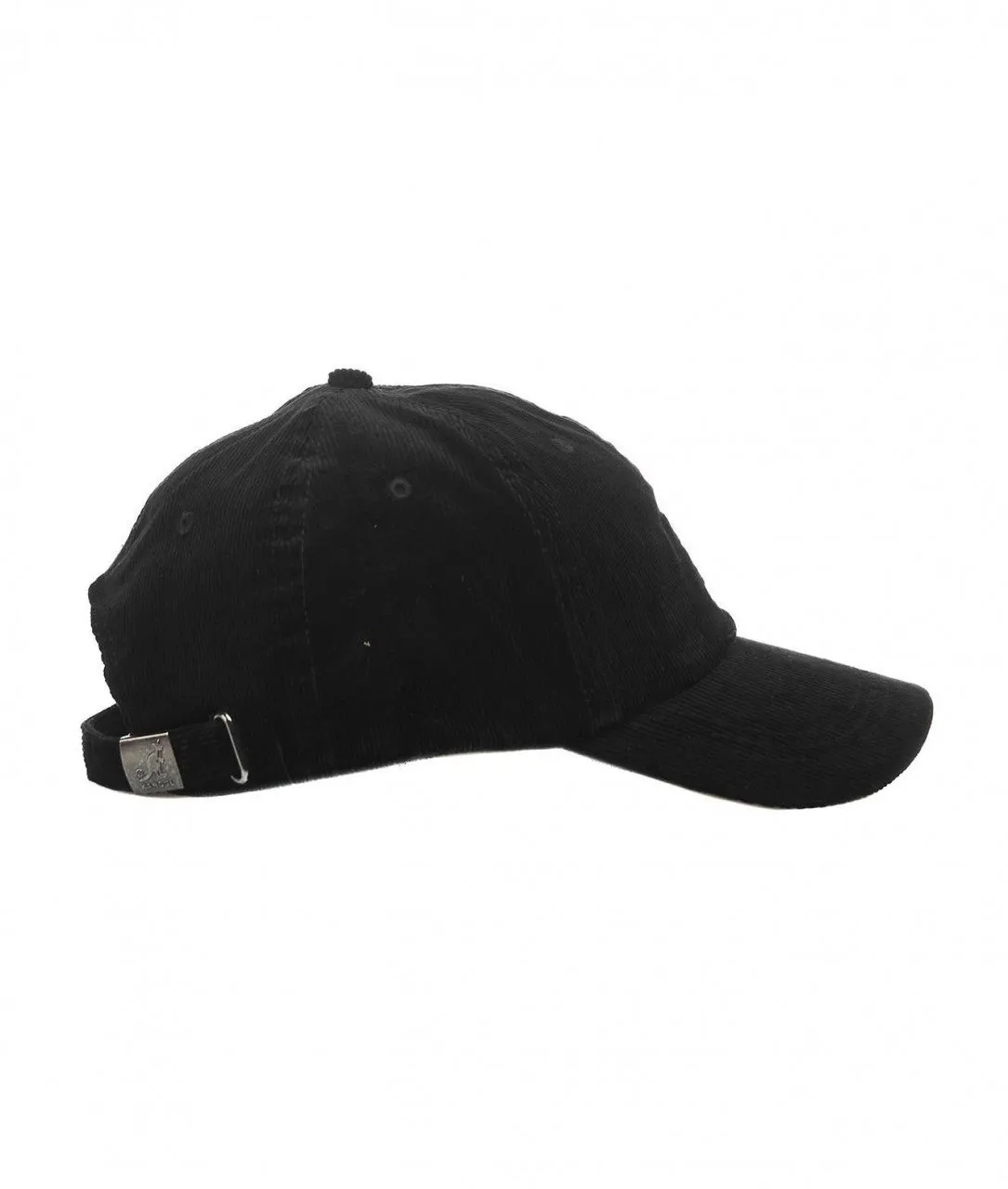 Baseball cap in velluto nero nero
