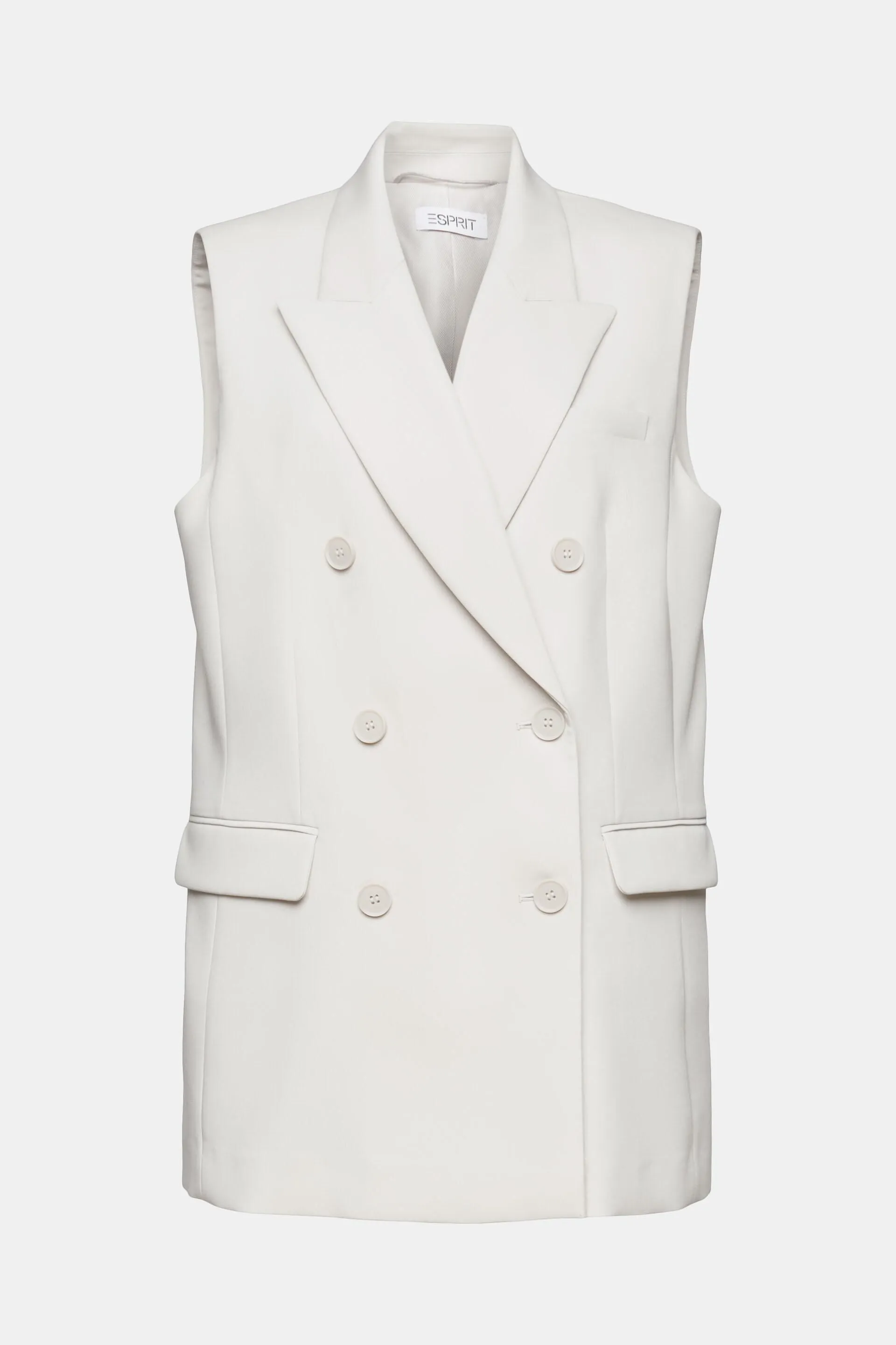 Blazer smanicato doppiopetto