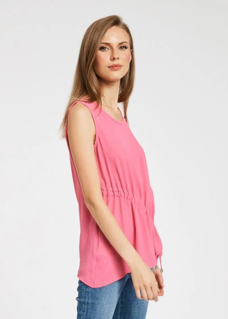 Blusa con dettaglio arricciato