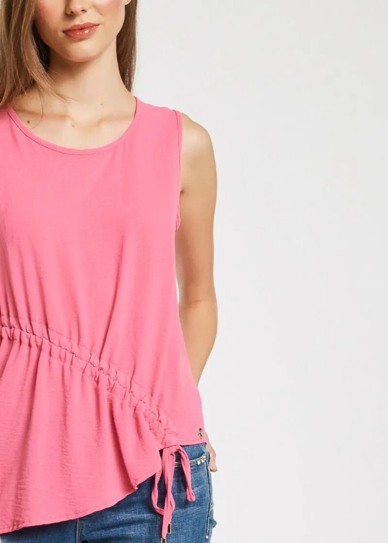 Blusa con dettaglio arricciato