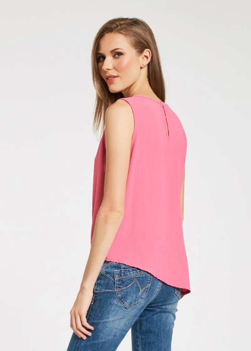 Blusa con dettaglio arricciato