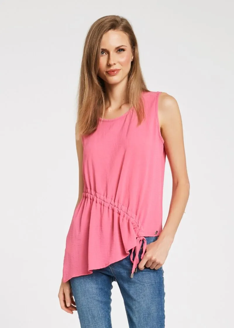 Blusa con dettaglio arricciato