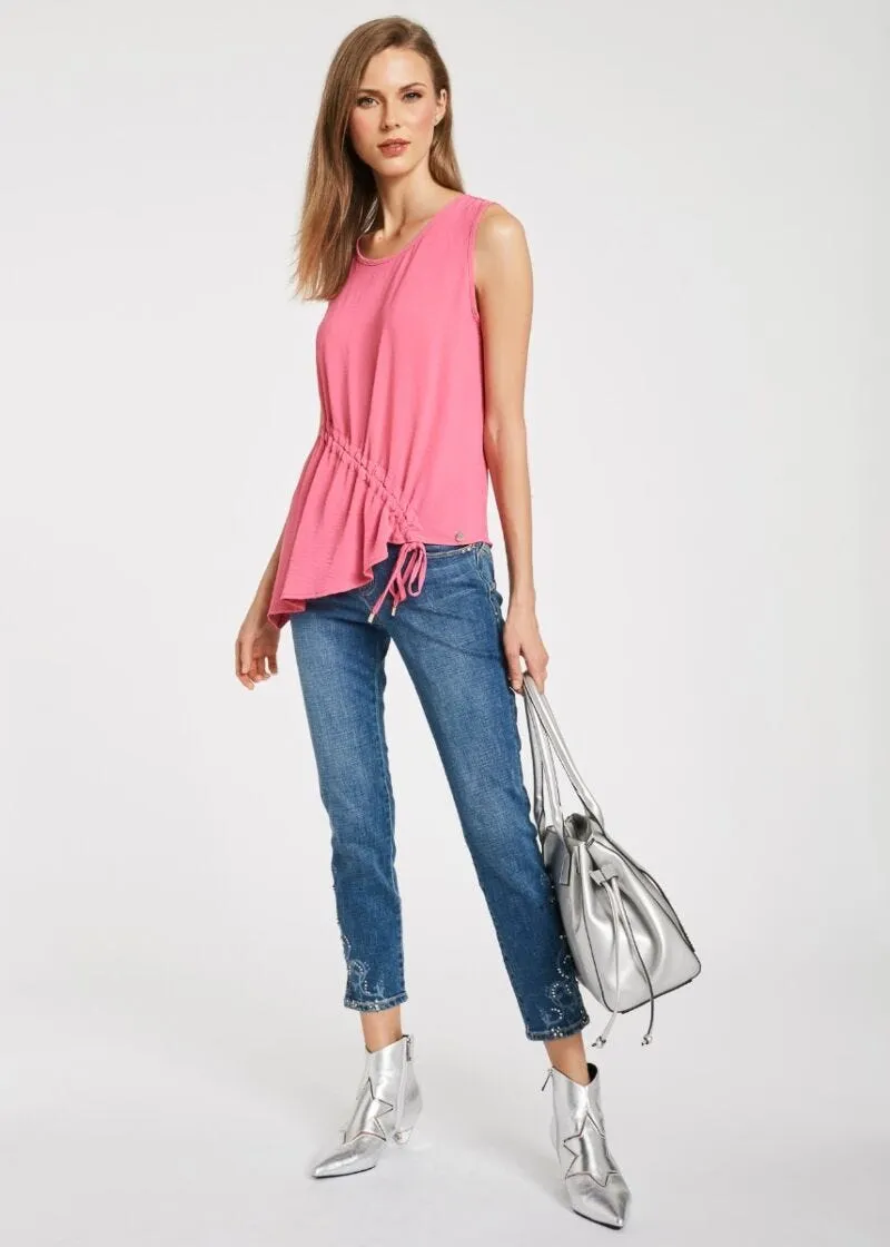 Blusa con dettaglio arricciato