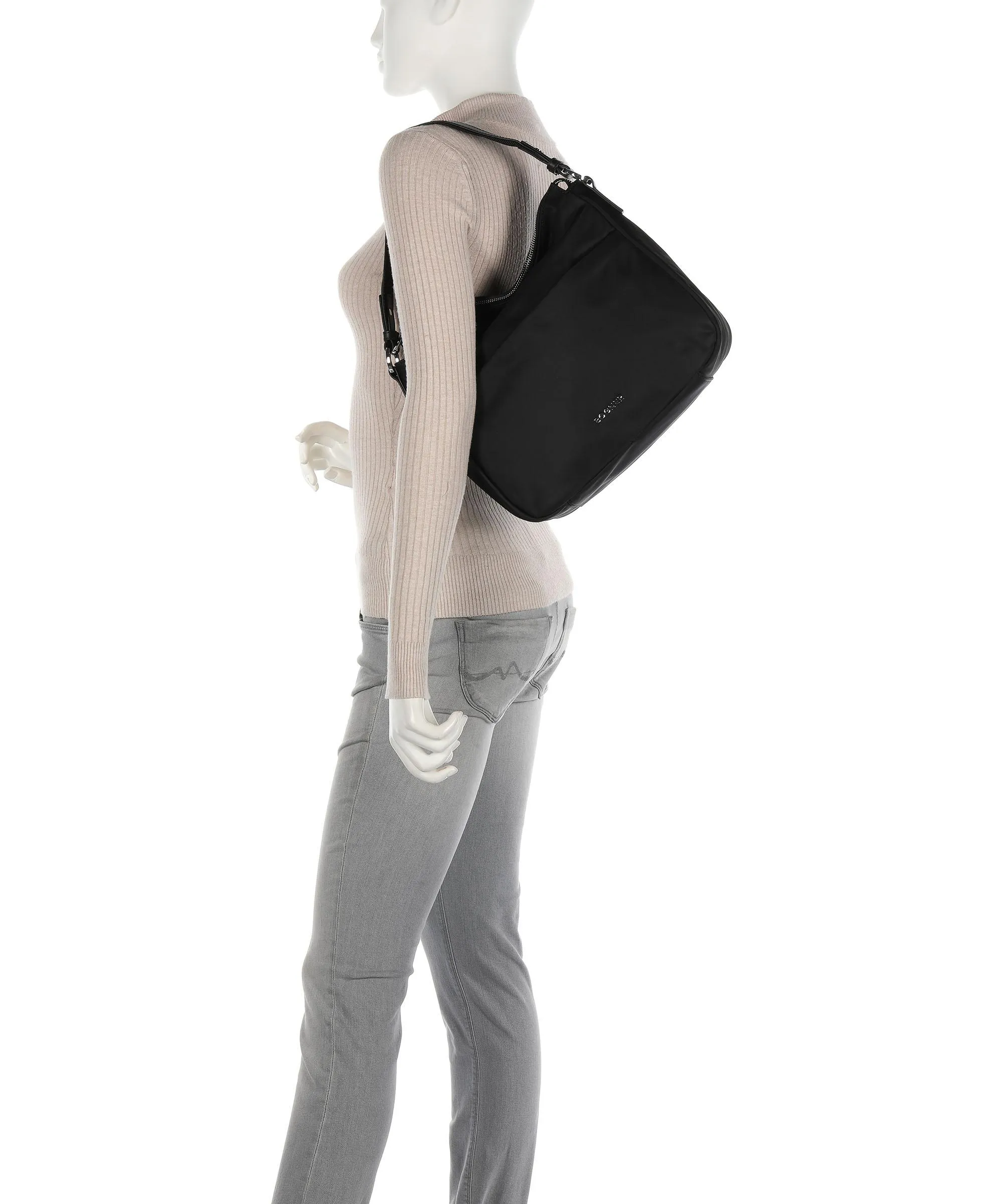  Bogner Klosters Isalie Borsa hobo nylon nero  