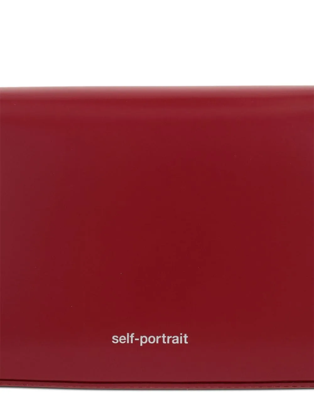 Borsa a mano con fiocco in bordeaux Self-Portrait - donna