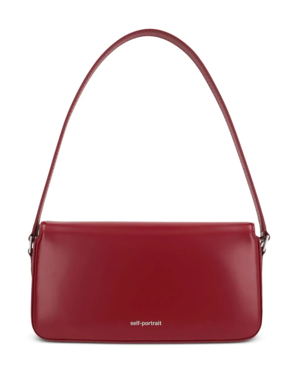 Borsa a mano con fiocco in bordeaux Self-Portrait - donna