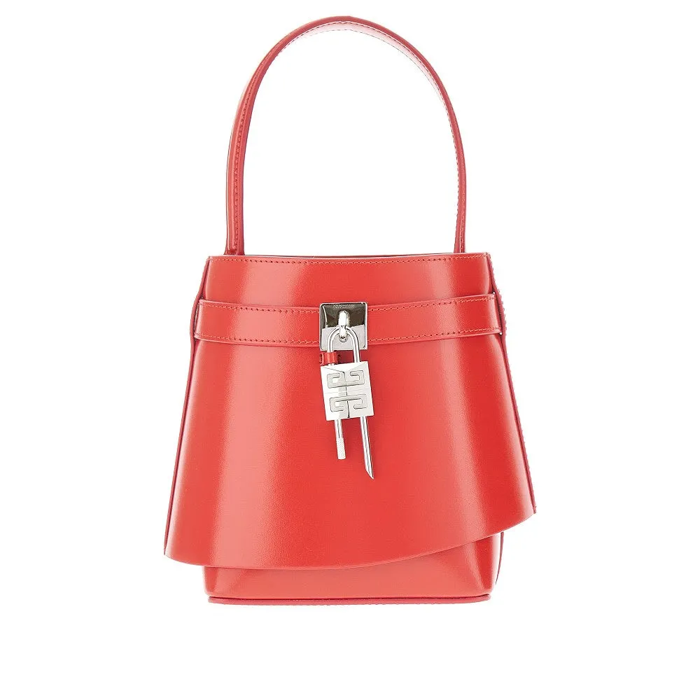 Borsa a secchiello 'Shark Lock' in pelle