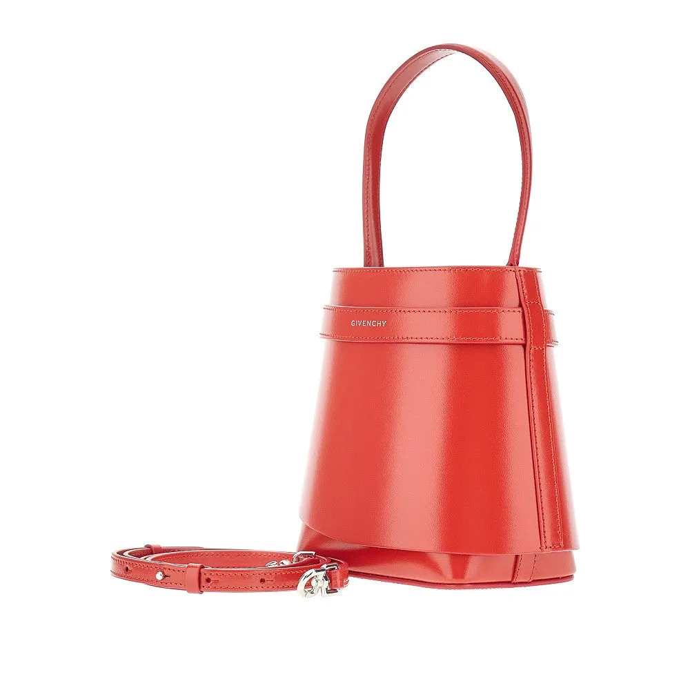 Borsa a secchiello 'Shark Lock' in pelle