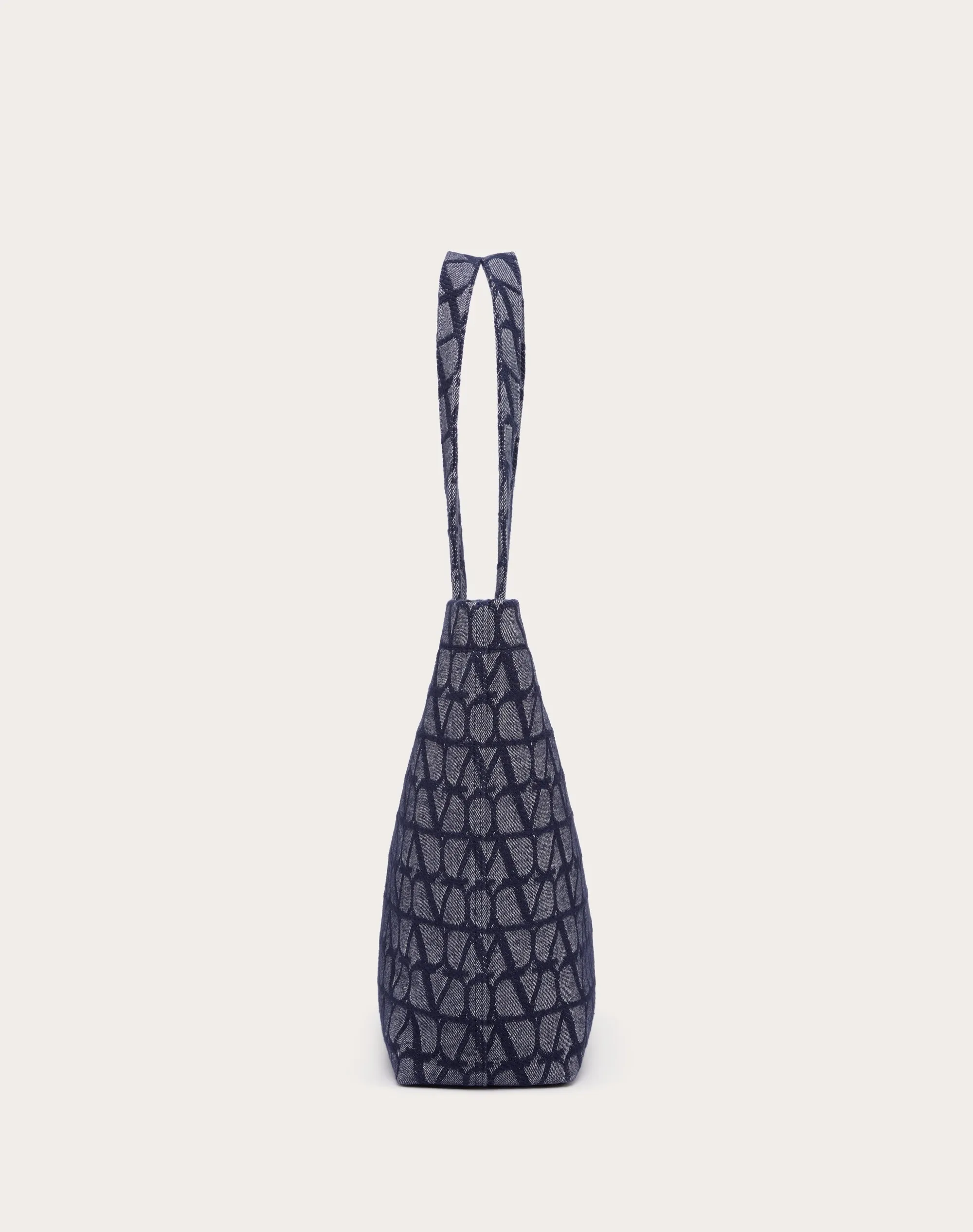 BORSA SHOPPING TOILE ICONOGRAPHE IN TESSUTO JACQUARD EFFETTO DENIM