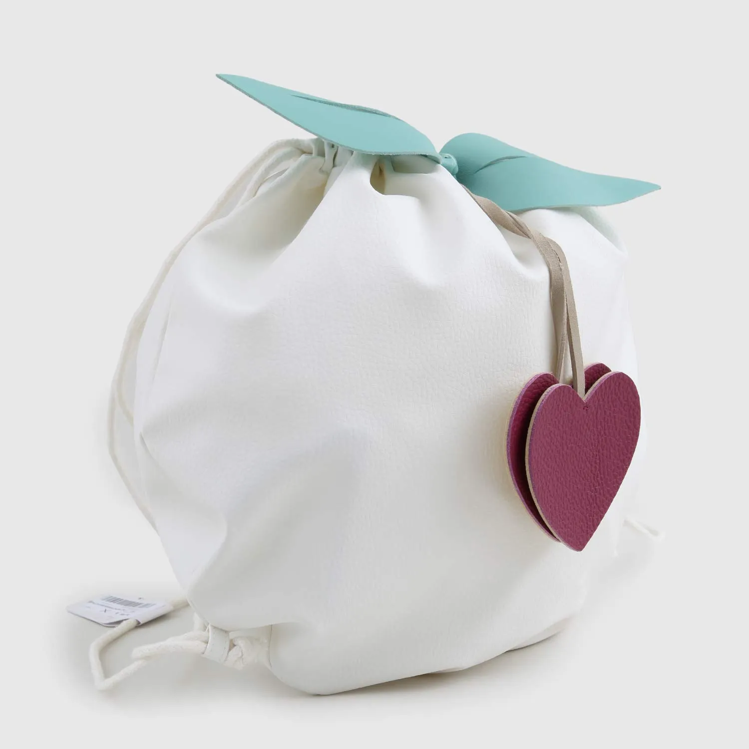 Borsa Zaino Bianca In Ecopelle