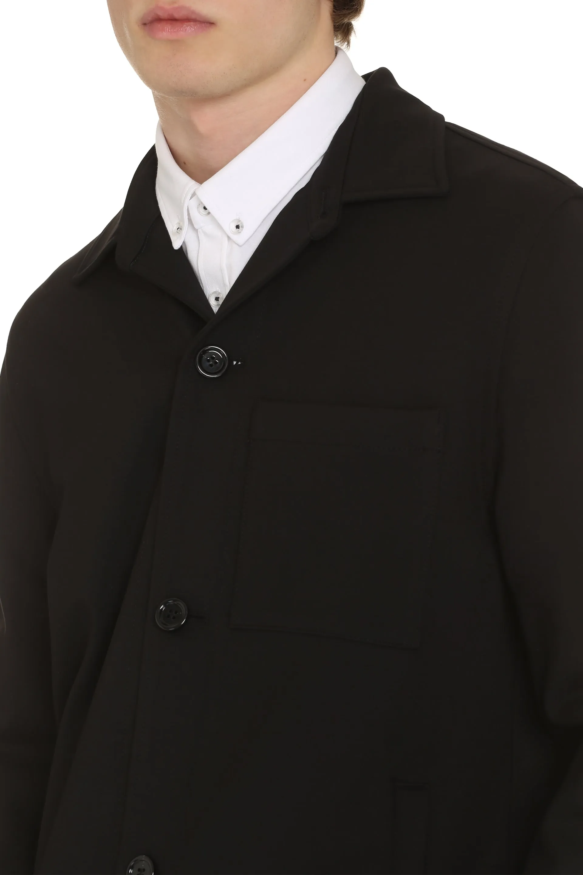 BOSS Overshirt in tessuto