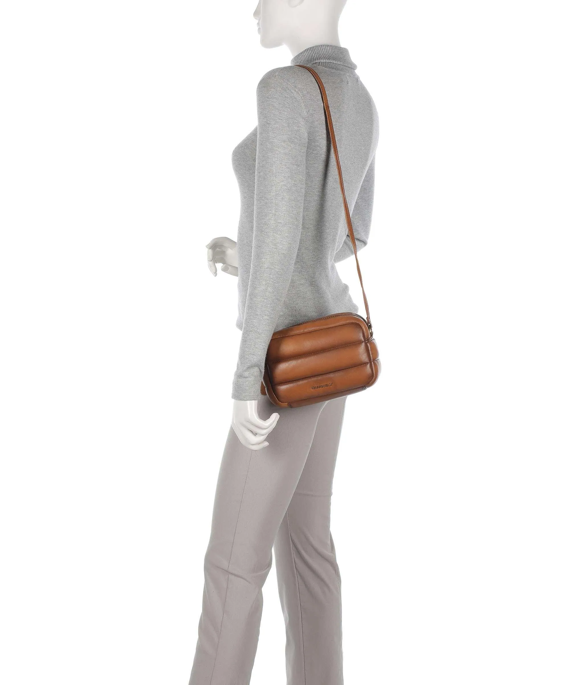  Burkely Drowsy Dani Borsa a tracolla pelle a grana fine marrone  