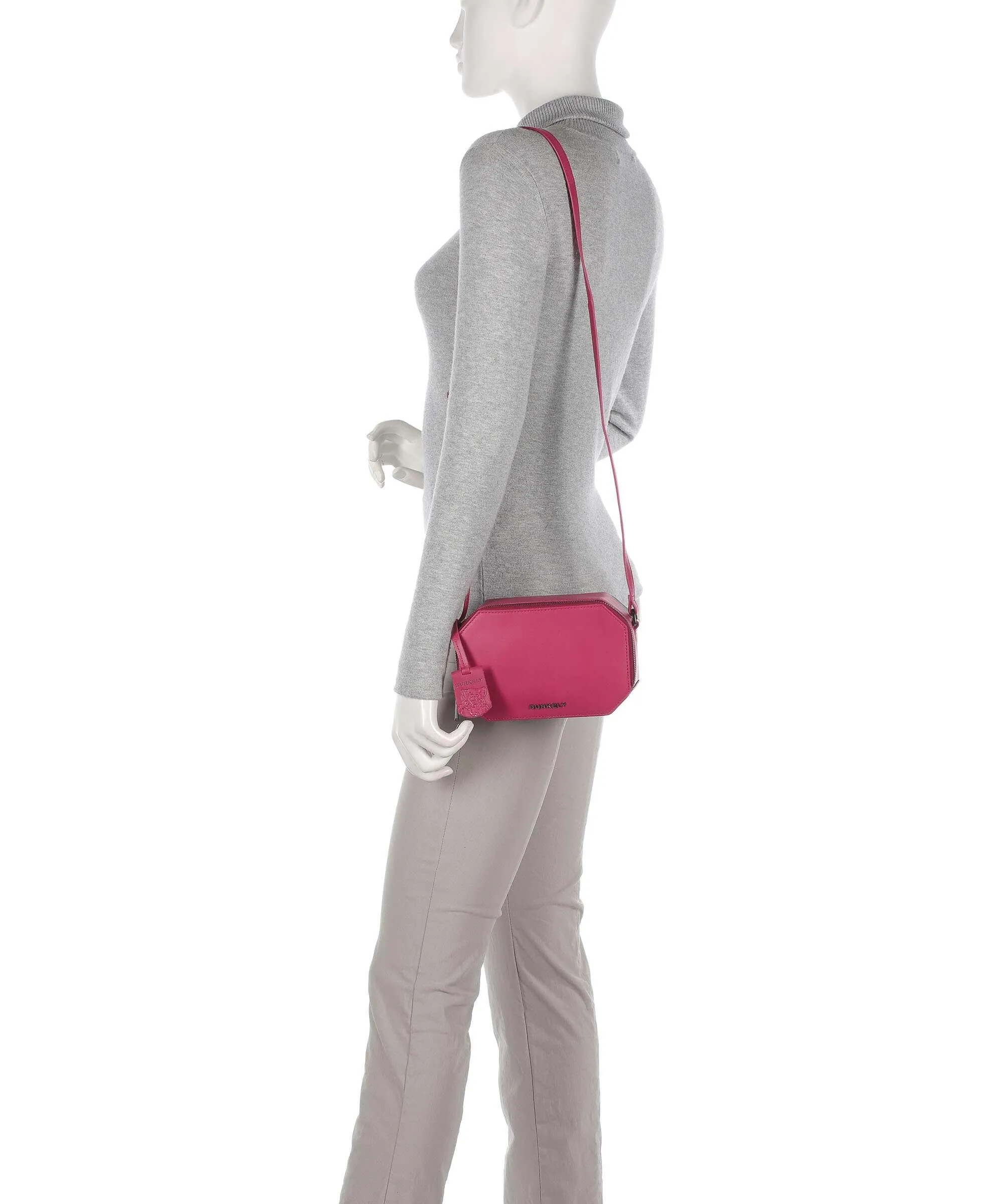  Burkely Nocturnal Nova Borsa a tracolla pelle a grana fine pink  