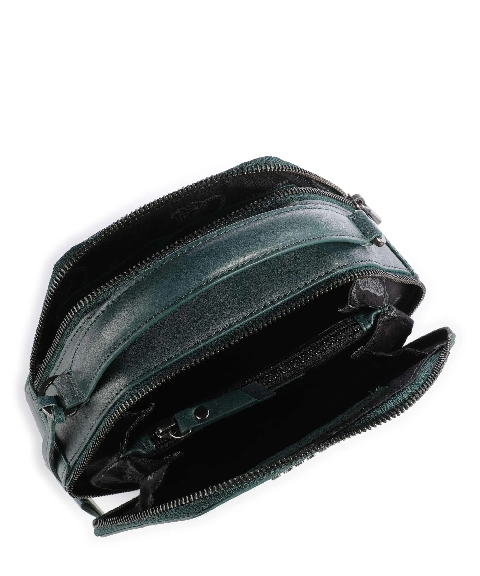 Burkely Nocturnal Nova Borsa a tracolla pelle a grana fine verde scuro  