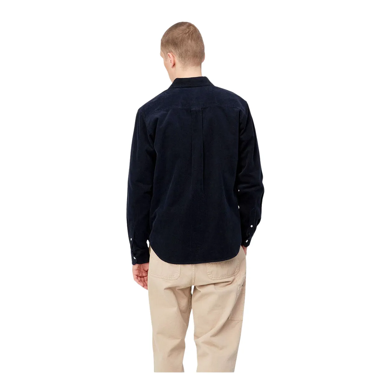 Camicia Carhartt WIP L/S Madison Fine Cord Blu