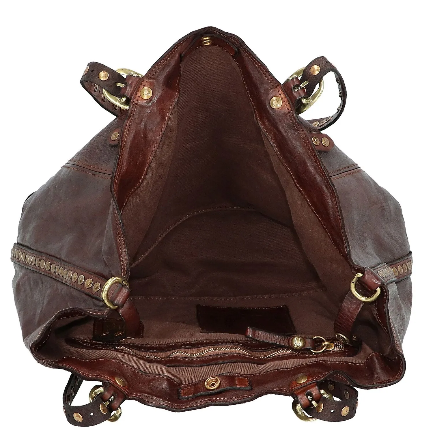 Campomaggi Borsa a tracolla in pelle 41 cm