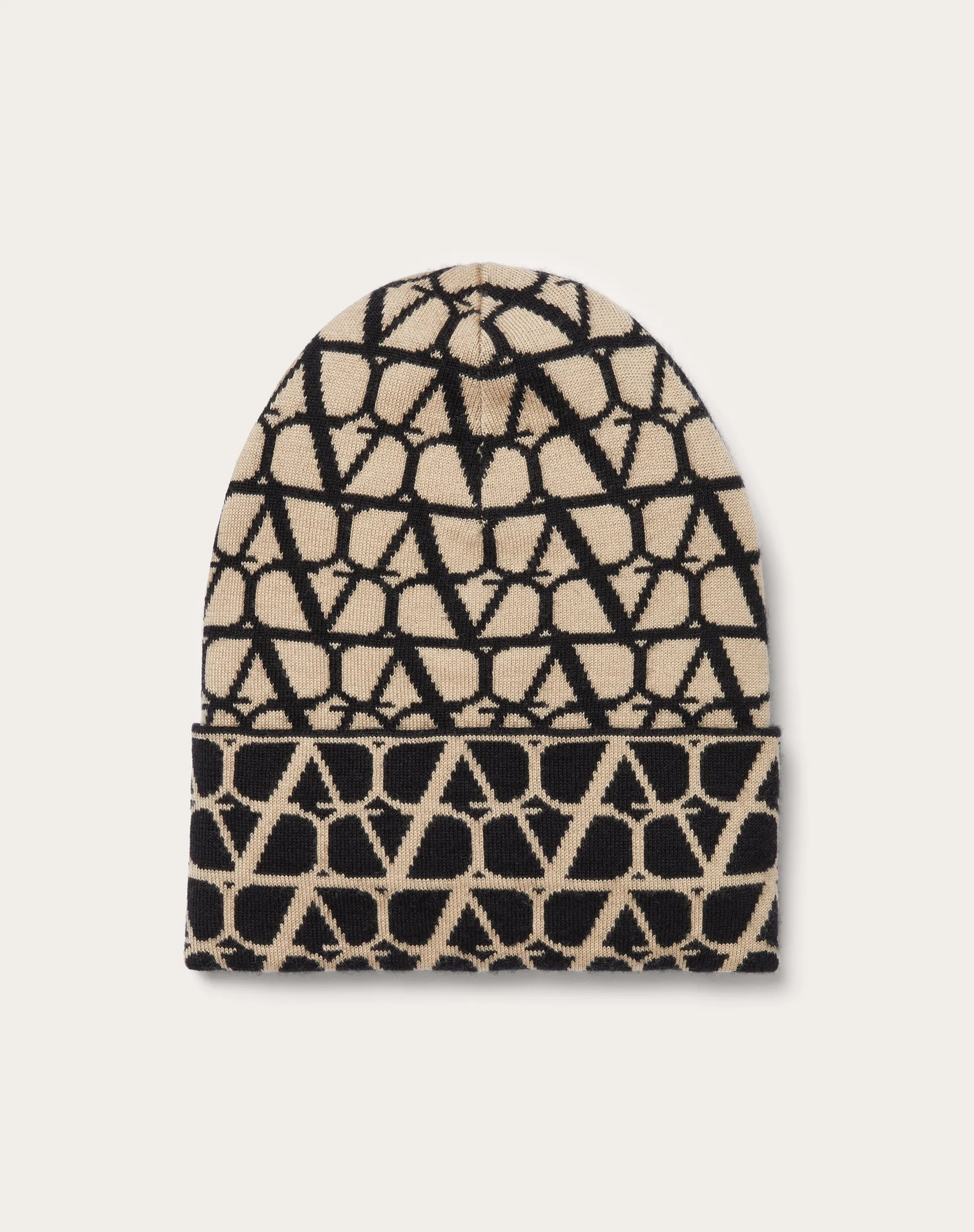 CAPPELLO BEANIE KNITTED TOILE ICONOGRAPHE IN CASHMERE E SETA