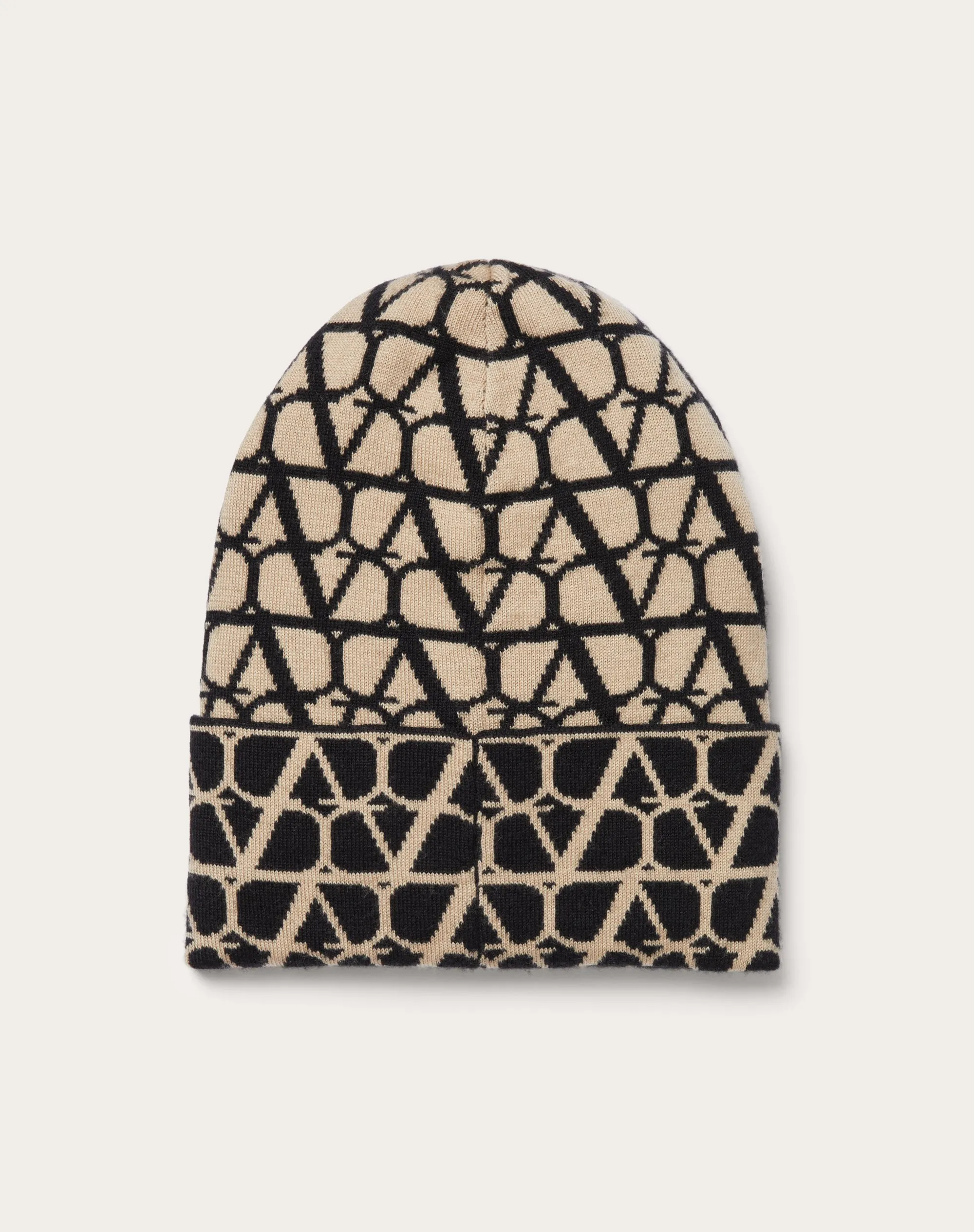 CAPPELLO BEANIE KNITTED TOILE ICONOGRAPHE IN CASHMERE E SETA