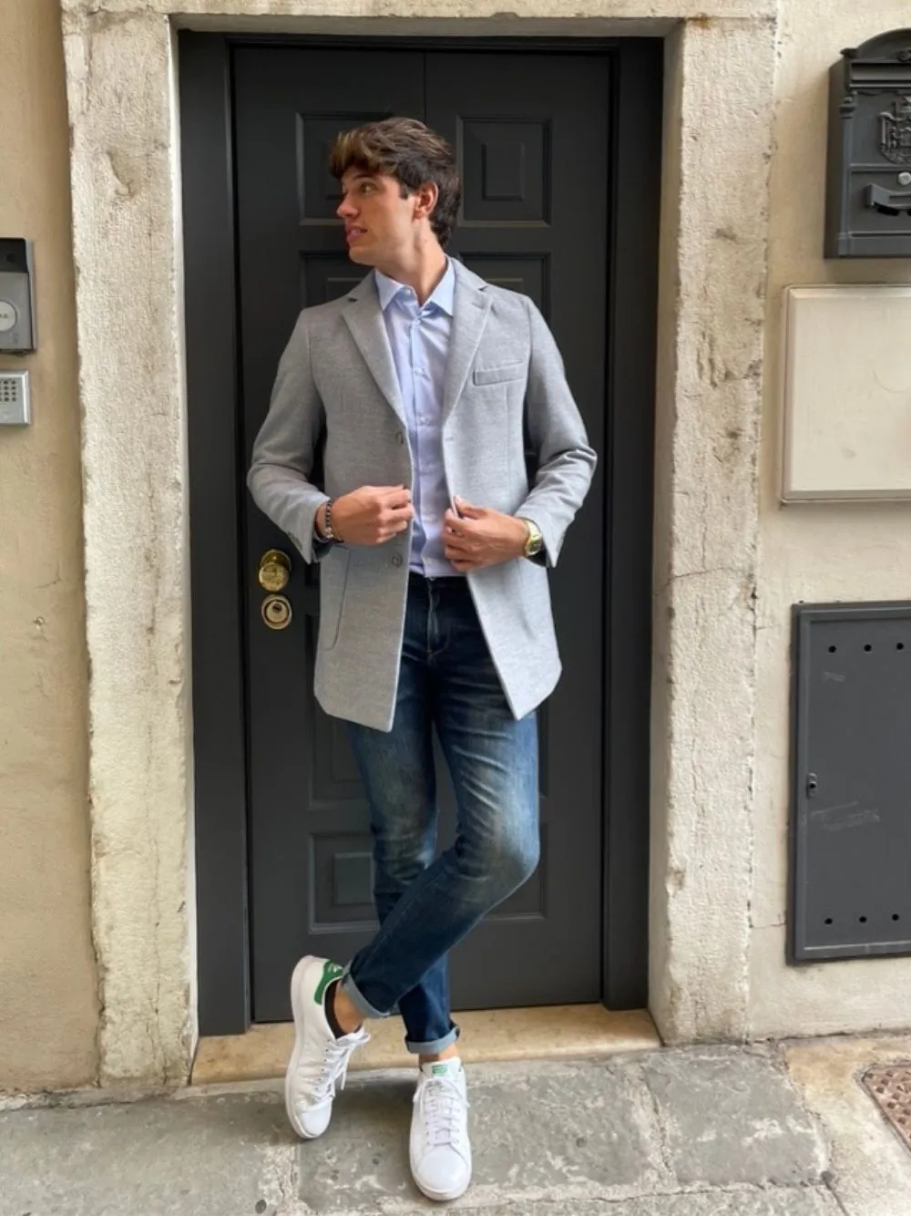 Cappotto basic tre bottoni od