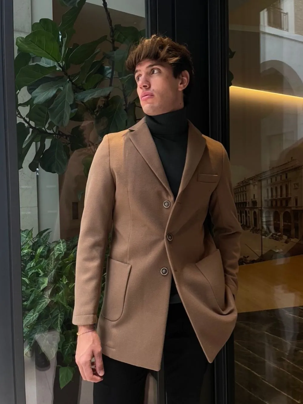Cappotto basic tre bottoni od