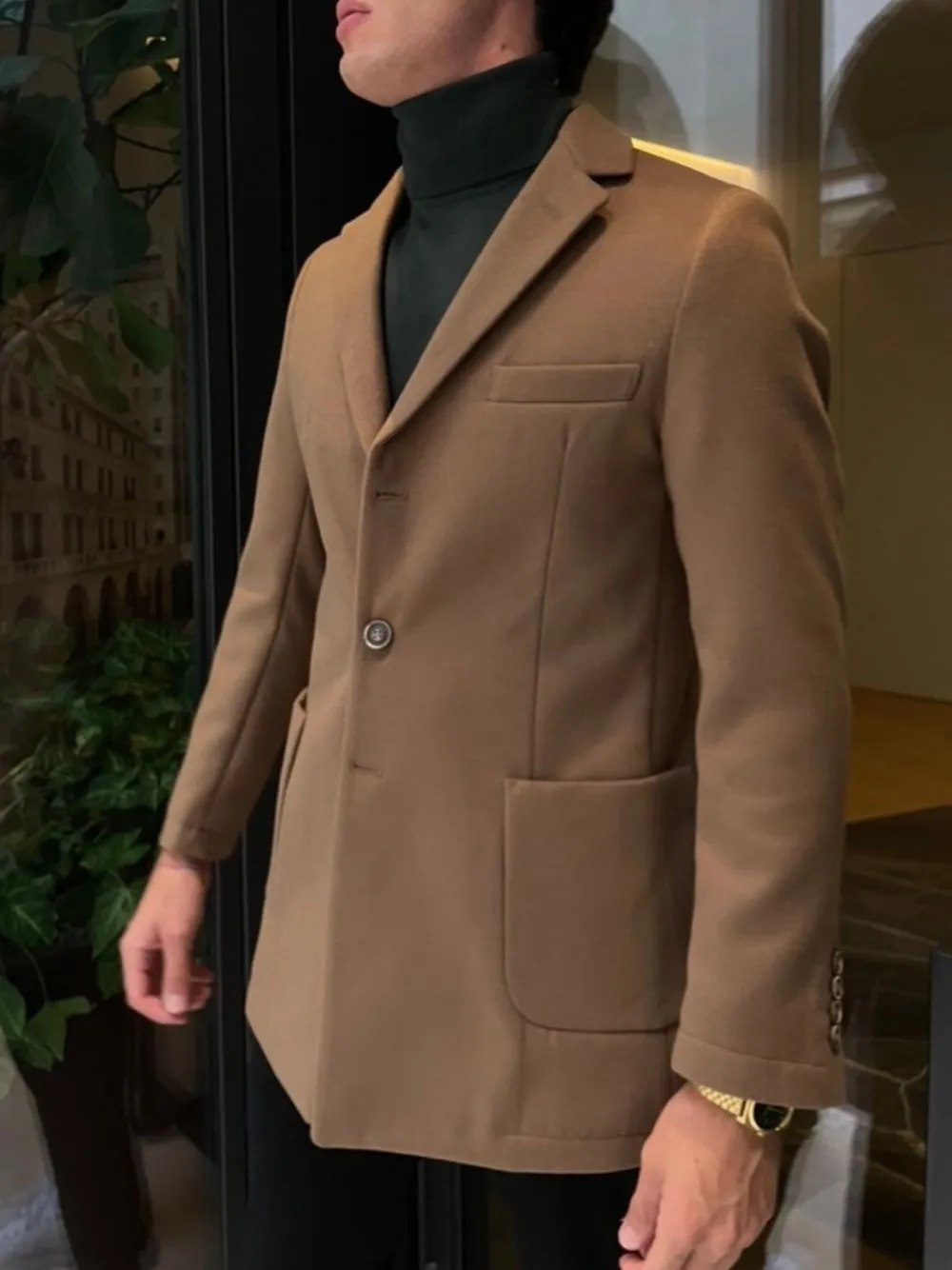 Cappotto basic tre bottoni od