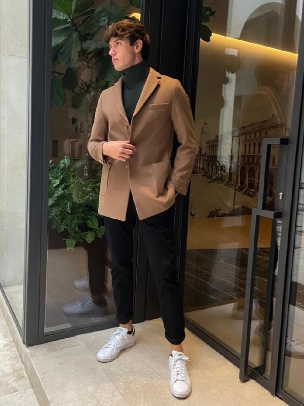 Cappotto basic tre bottoni od