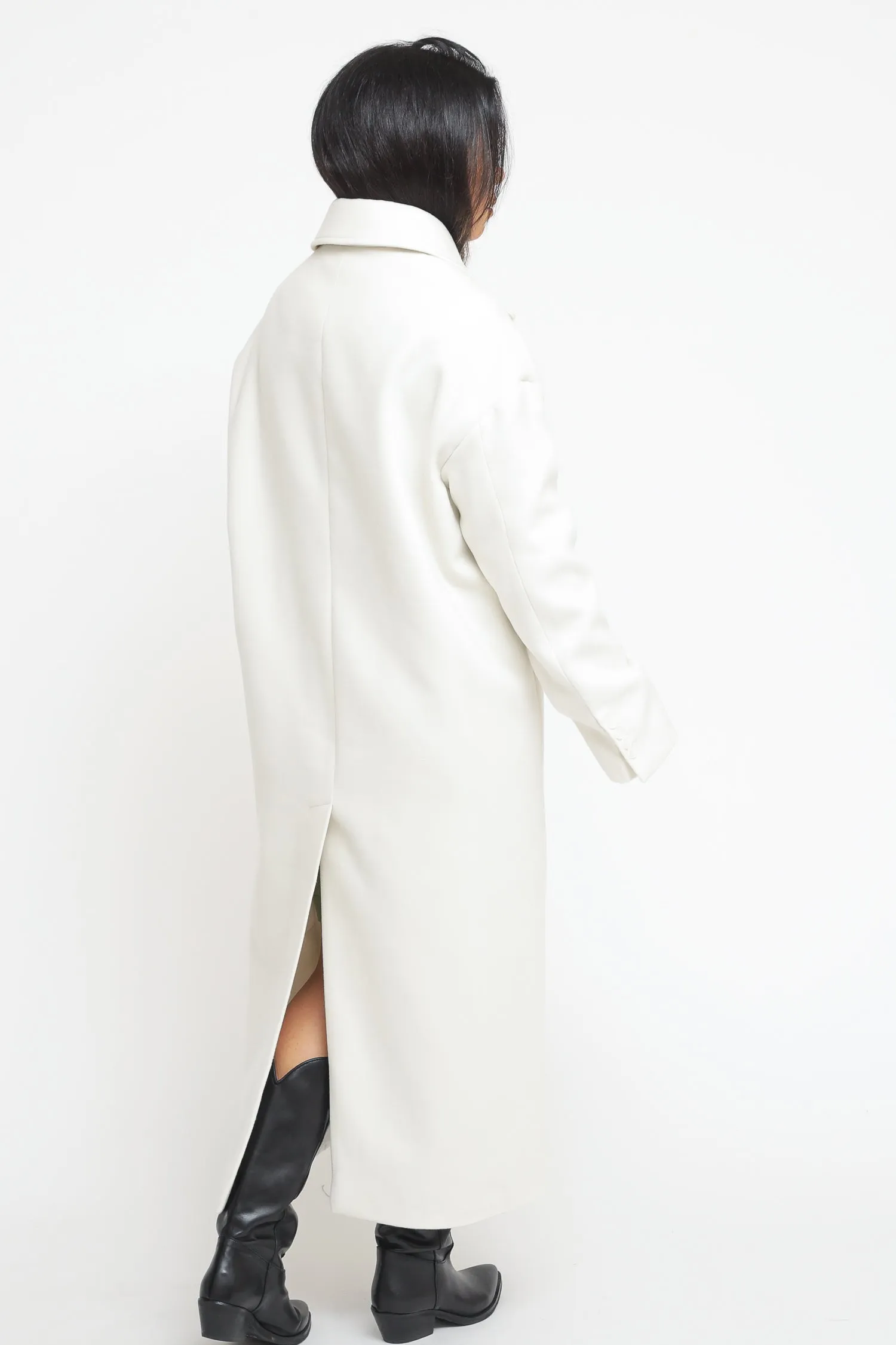 Cappotto Doppio Petto - Bianco Burro