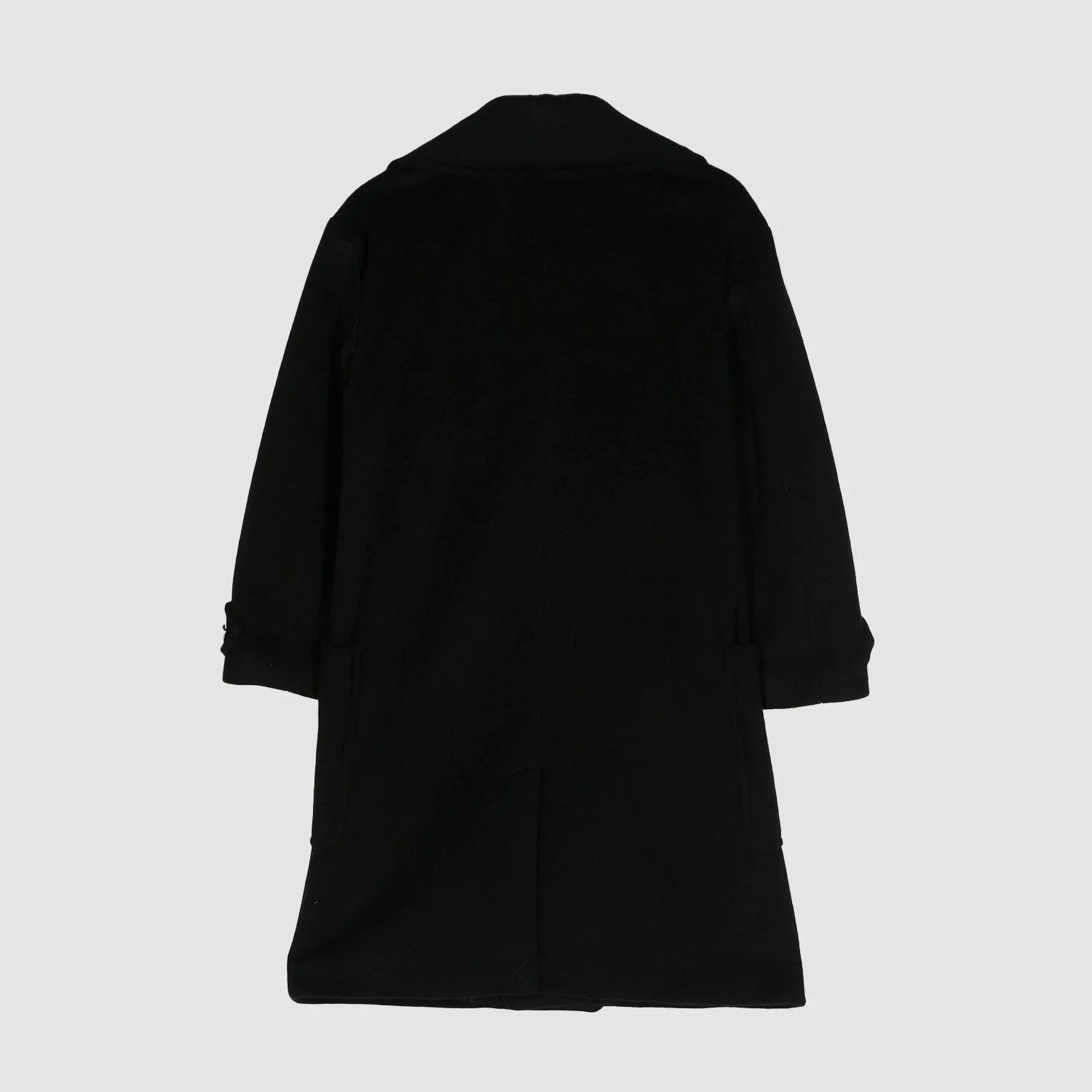 Cappotto Lungo Ragazza Nero E Argento