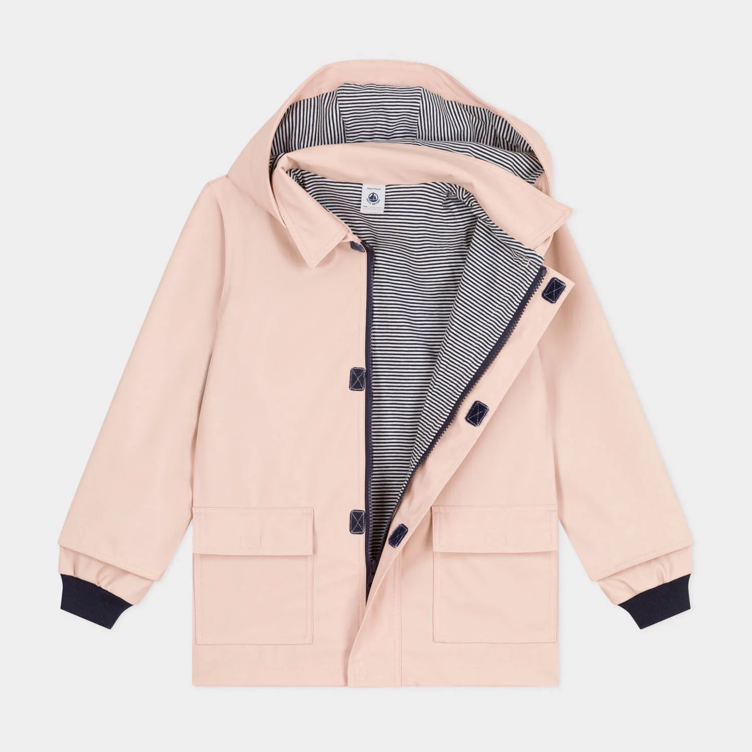 Cappotto Rosa Con Effetto Pelle Bambina