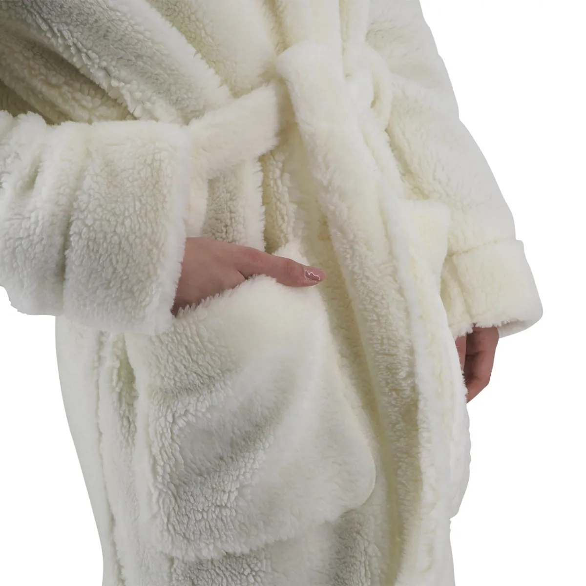 Cappotto Teddy Con Frange Logato
