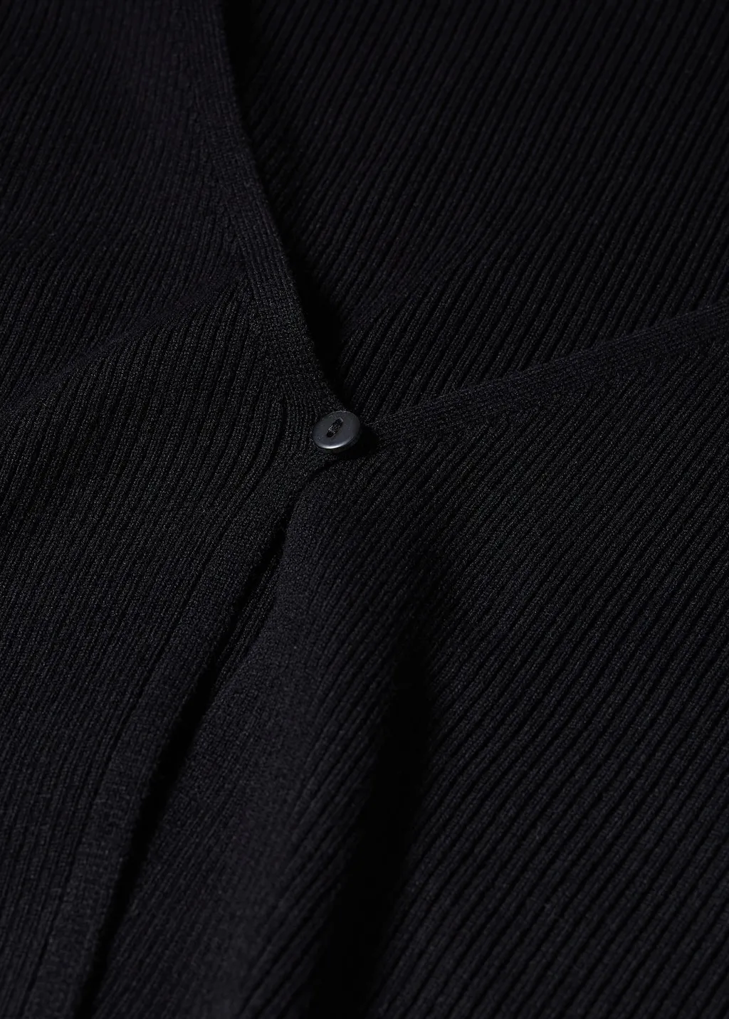 Cardigan bottone coste