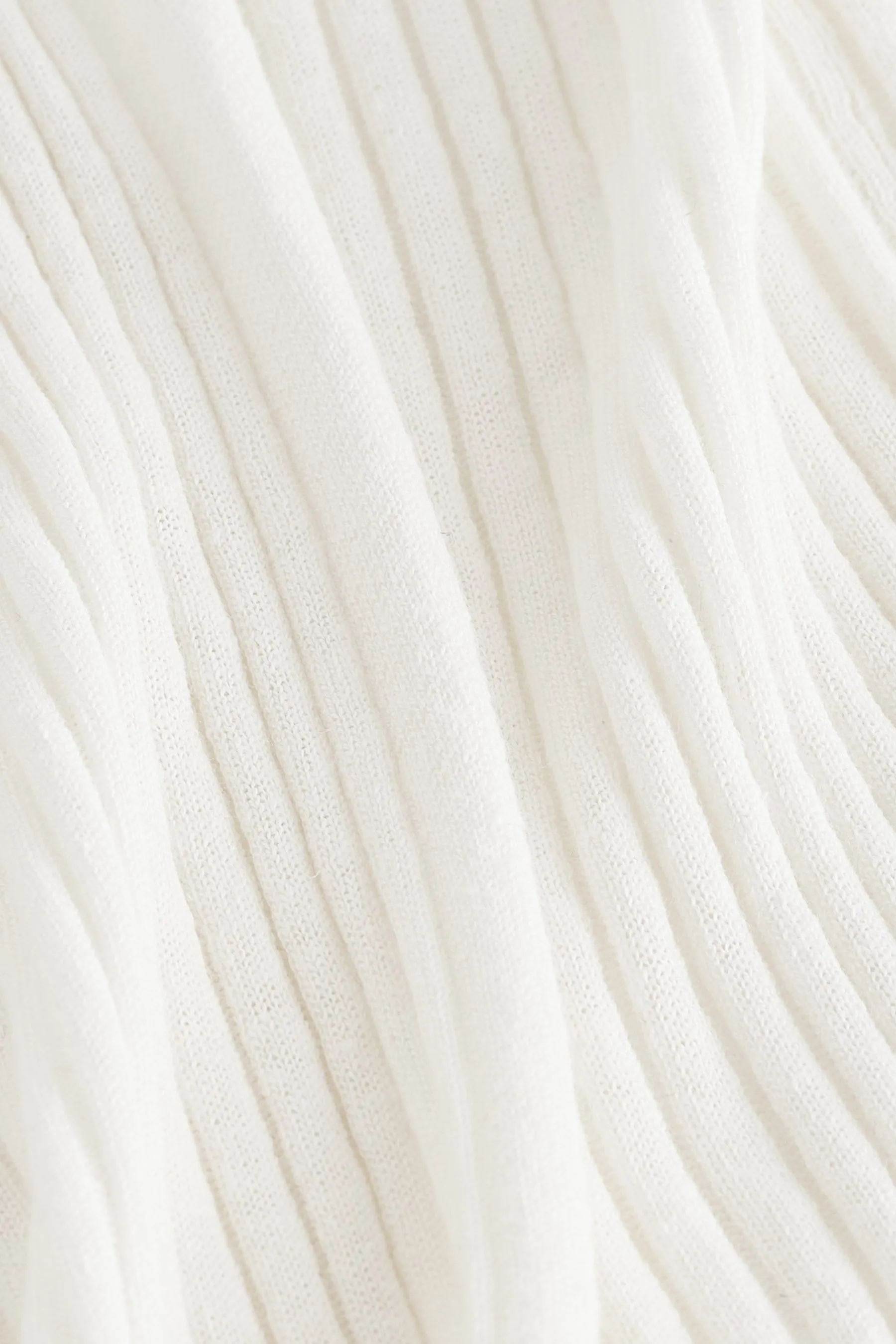 Cardigan lungo in lino a coste    