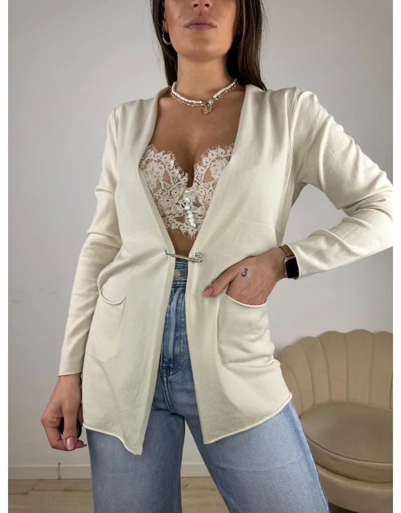 CARDIGAN PRIMAVERILE MORY BEIGE