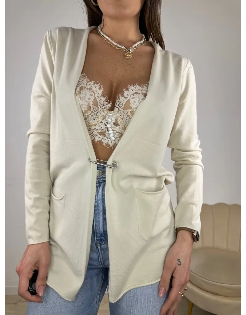 CARDIGAN PRIMAVERILE MORY BEIGE