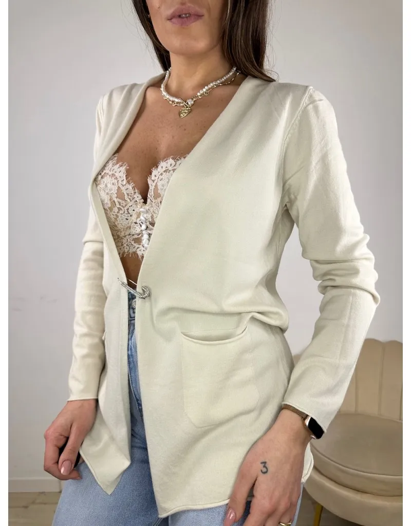 CARDIGAN PRIMAVERILE MORY BEIGE