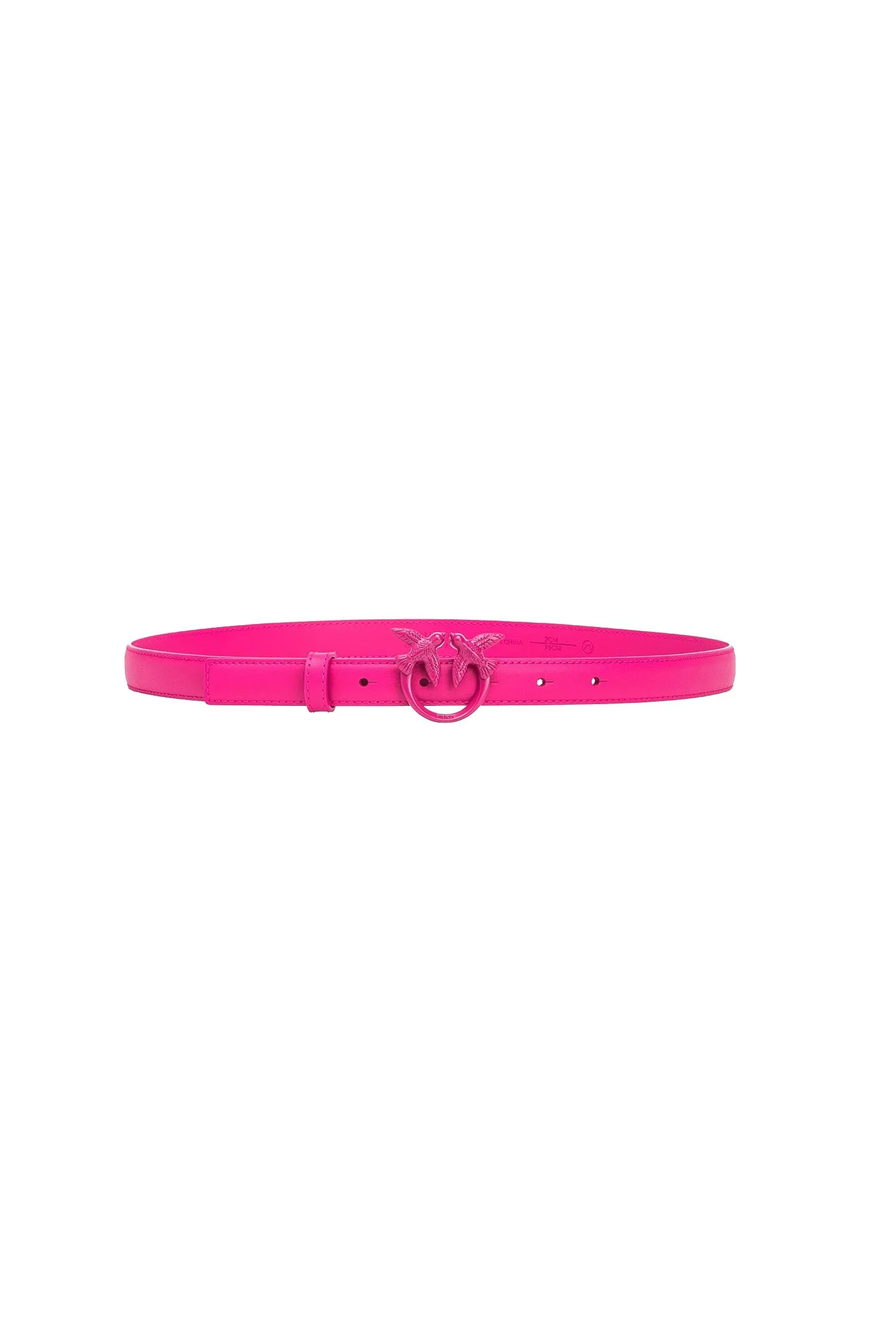 CINTURA FUCSIA BLOCK COLOR IN PELLE