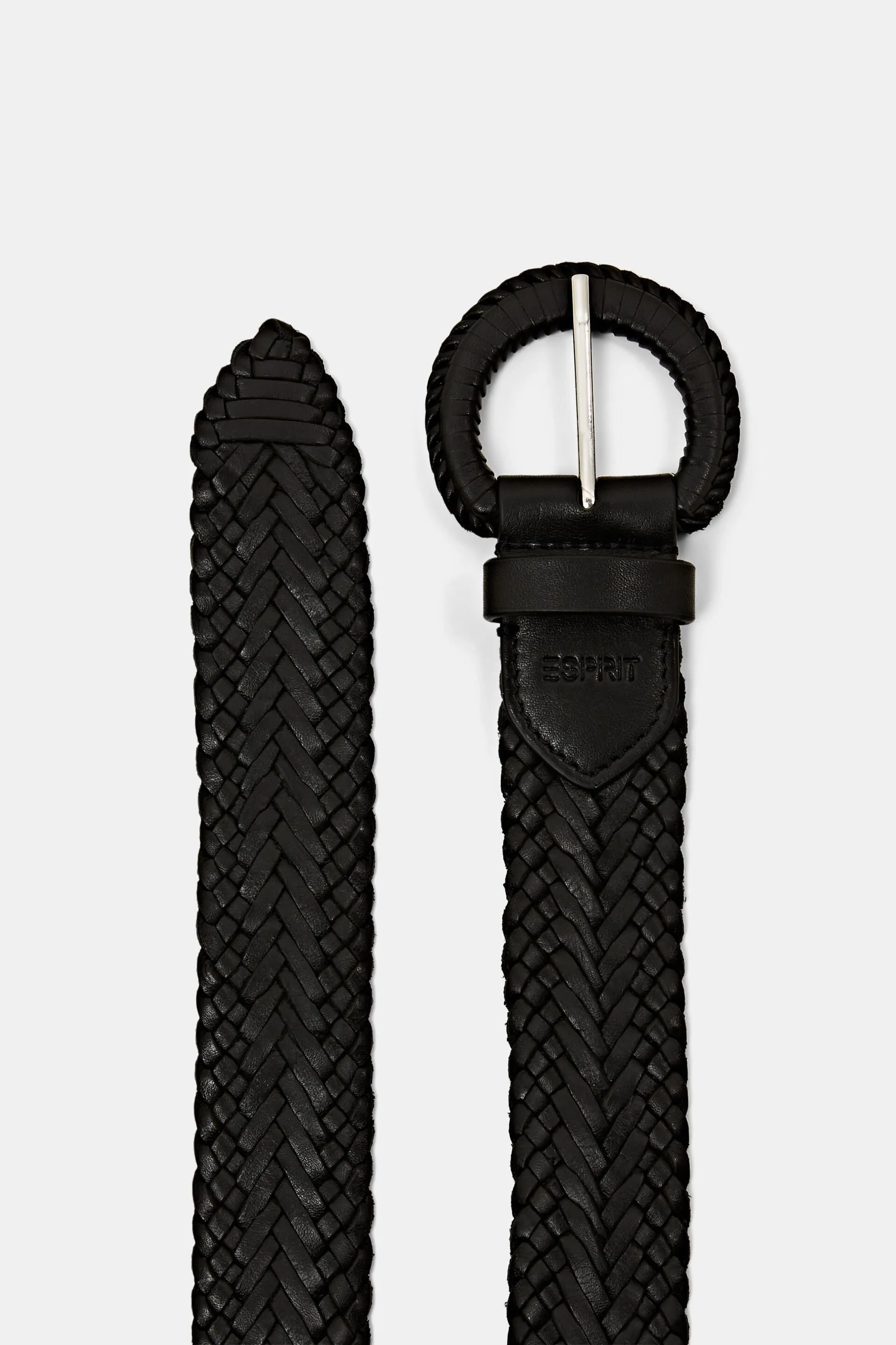 Cintura in pelle effetto metallizzato