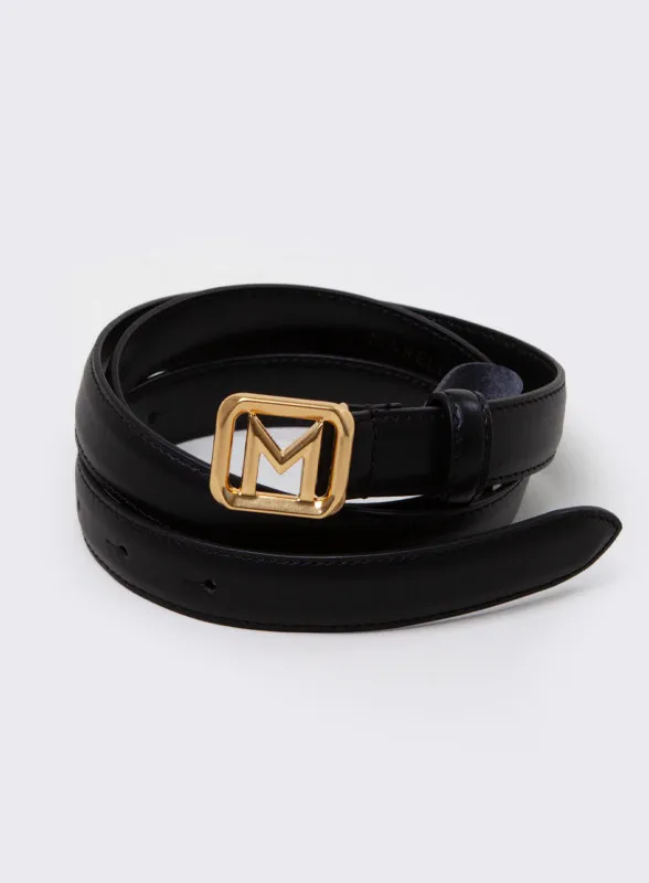 Cintura in pelle nera donna - Marella