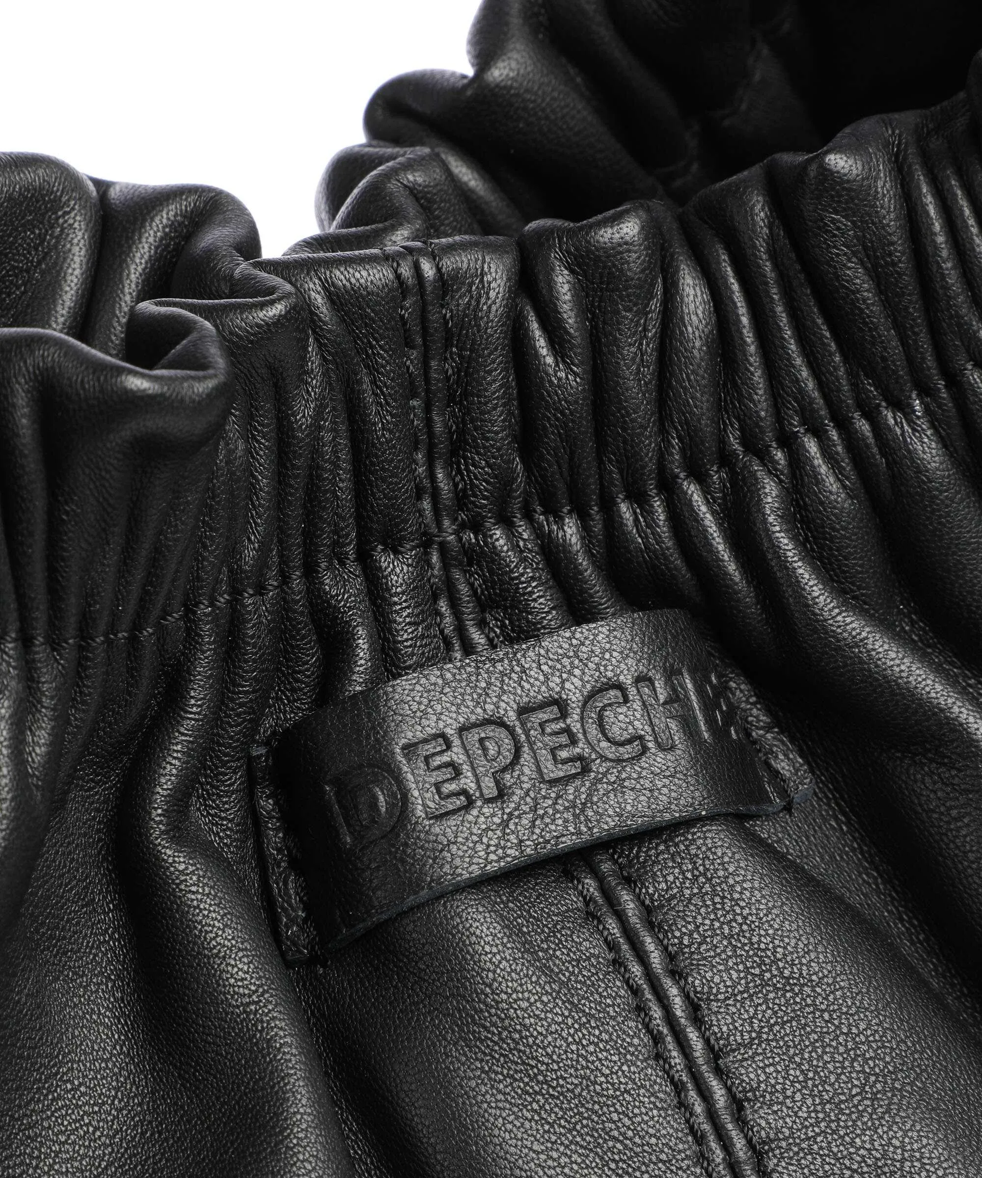  Depeche Art Spirit Borsa a secchiello pelle di pecora nero  