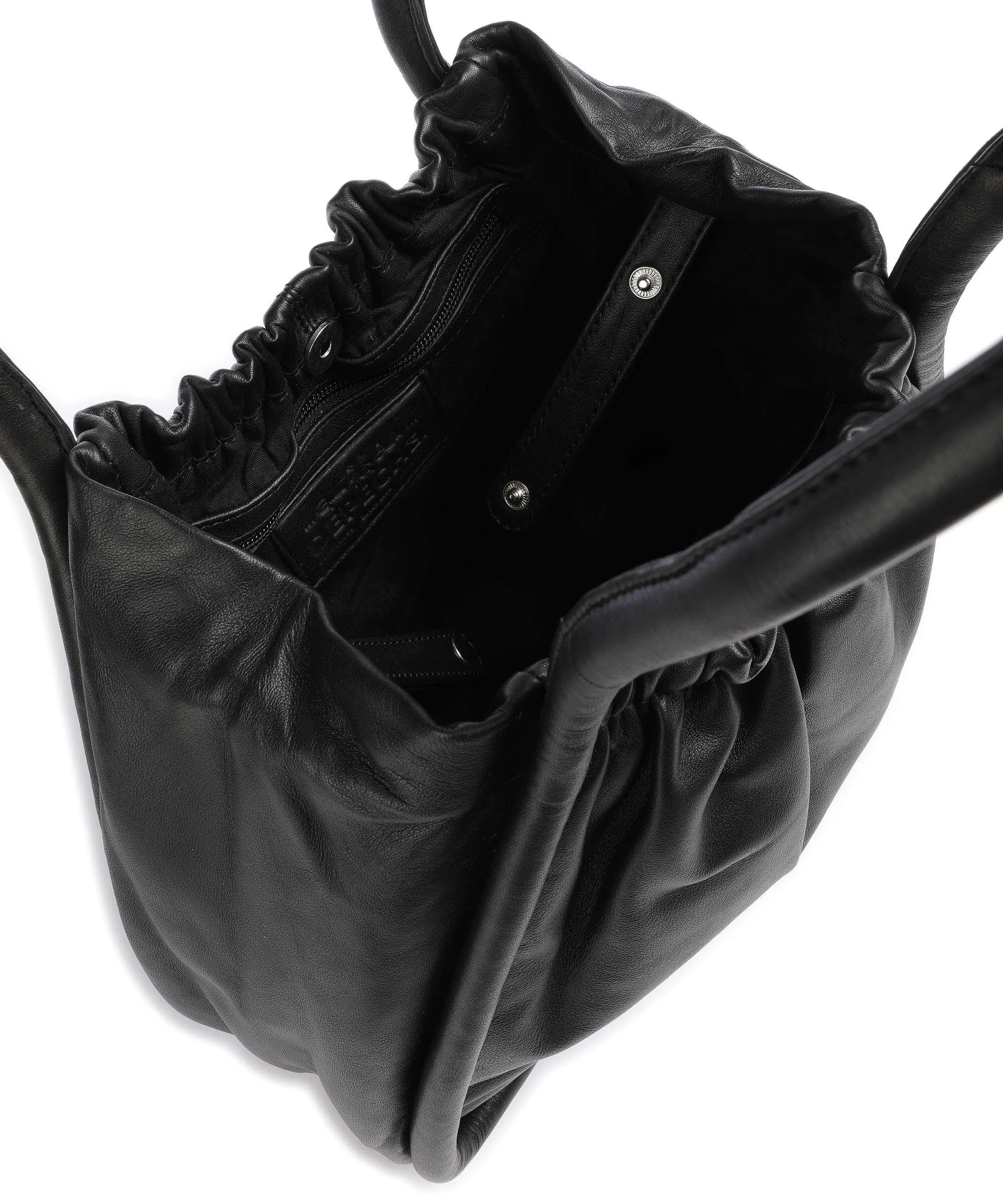  Depeche Art Spirit Borsa a secchiello pelle di pecora nero  